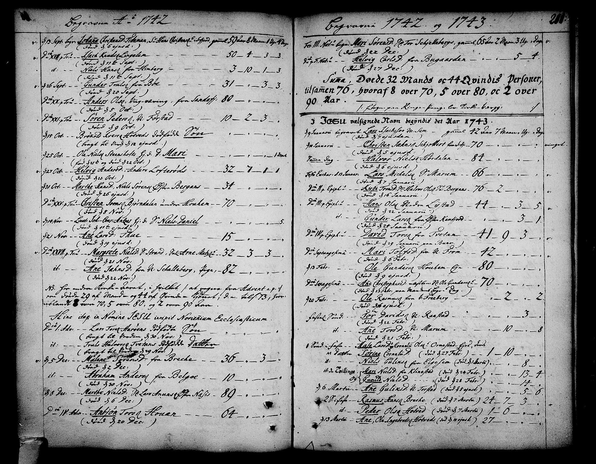 Sandar kirkebøker, AV/SAKO-A-243/F/Fa/L0002: Ministerialbok nr. 2, 1733-1788, s. 211