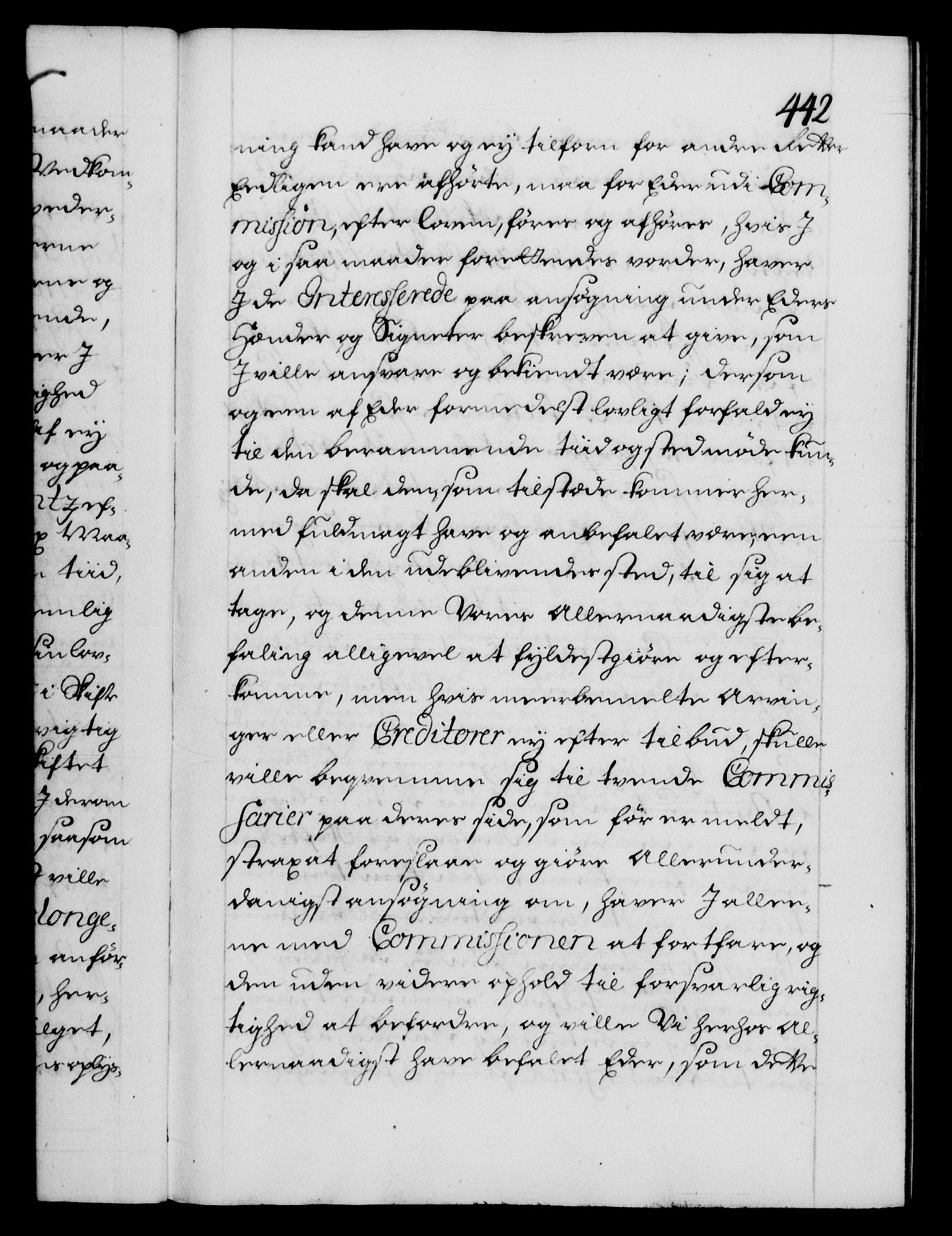 Danske Kanselli 1572-1799, AV/RA-EA-3023/F/Fc/Fca/Fcab/L0025: Norske tegnelser, 1730-1733, s. 442a