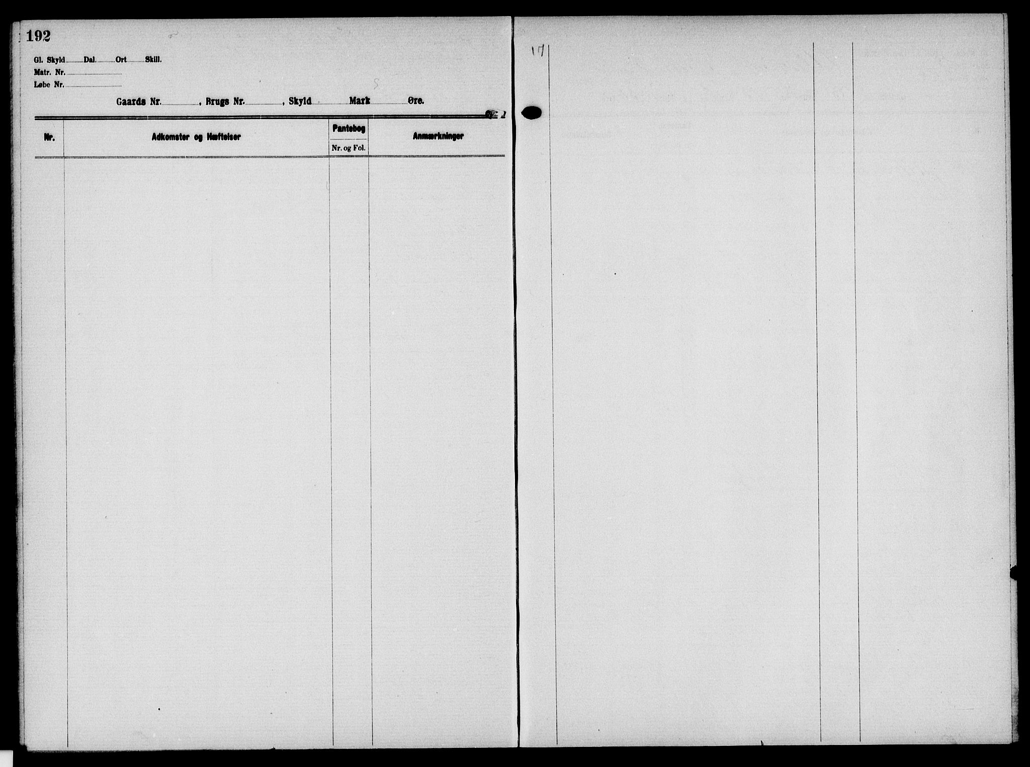 Solør tingrett, AV/SAH-TING-008/H/Ha/Hak/L0006: Panteregister nr. VI, 1900-1935, s. 192