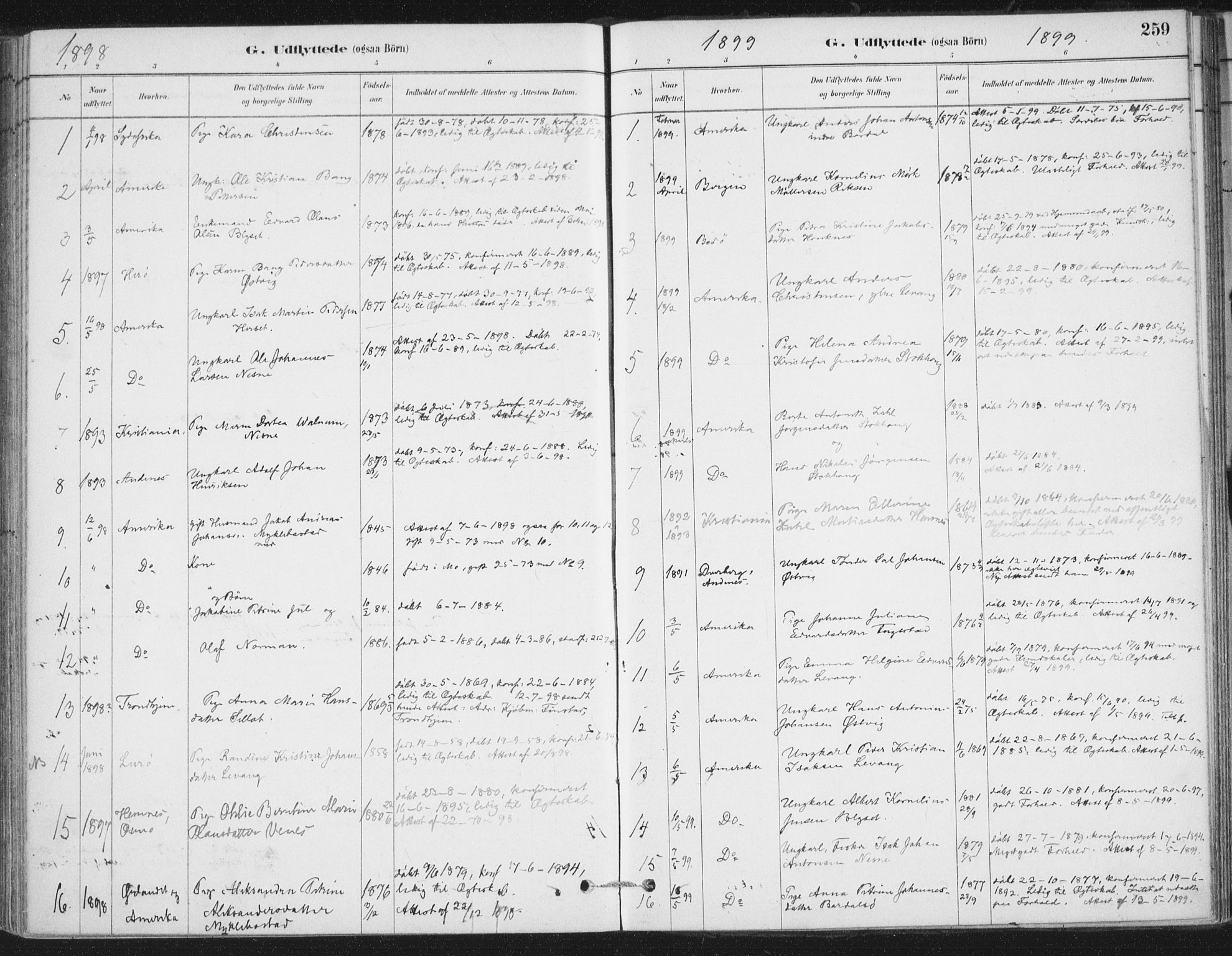 Ministerialprotokoller, klokkerbøker og fødselsregistre - Nordland, SAT/A-1459/838/L0553: Ministerialbok nr. 838A11, 1880-1910, s. 259
