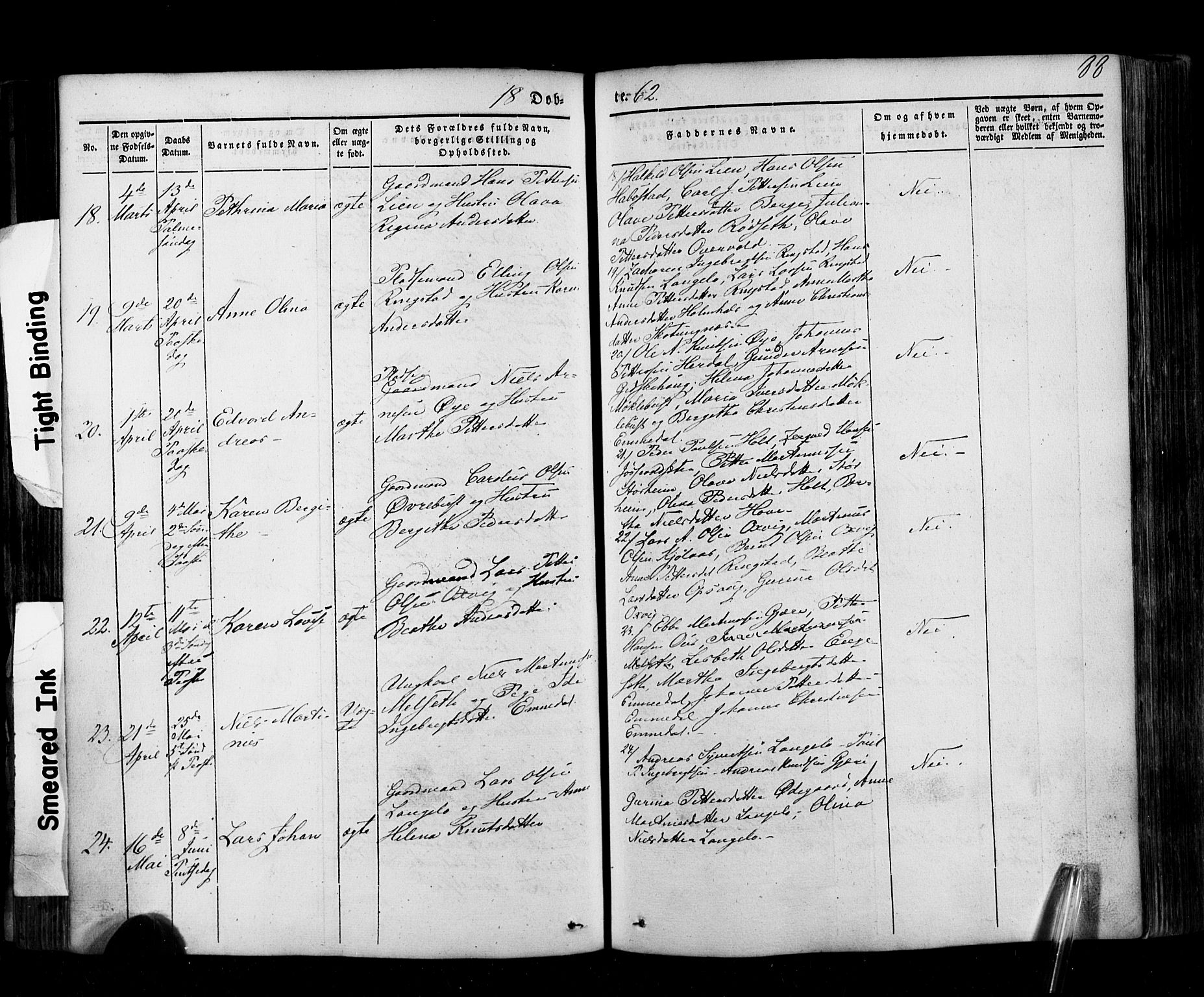 Ministerialprotokoller, klokkerbøker og fødselsregistre - Møre og Romsdal, SAT/A-1454/520/L0275: Ministerialbok nr. 520A05, 1844-1881, s. 88