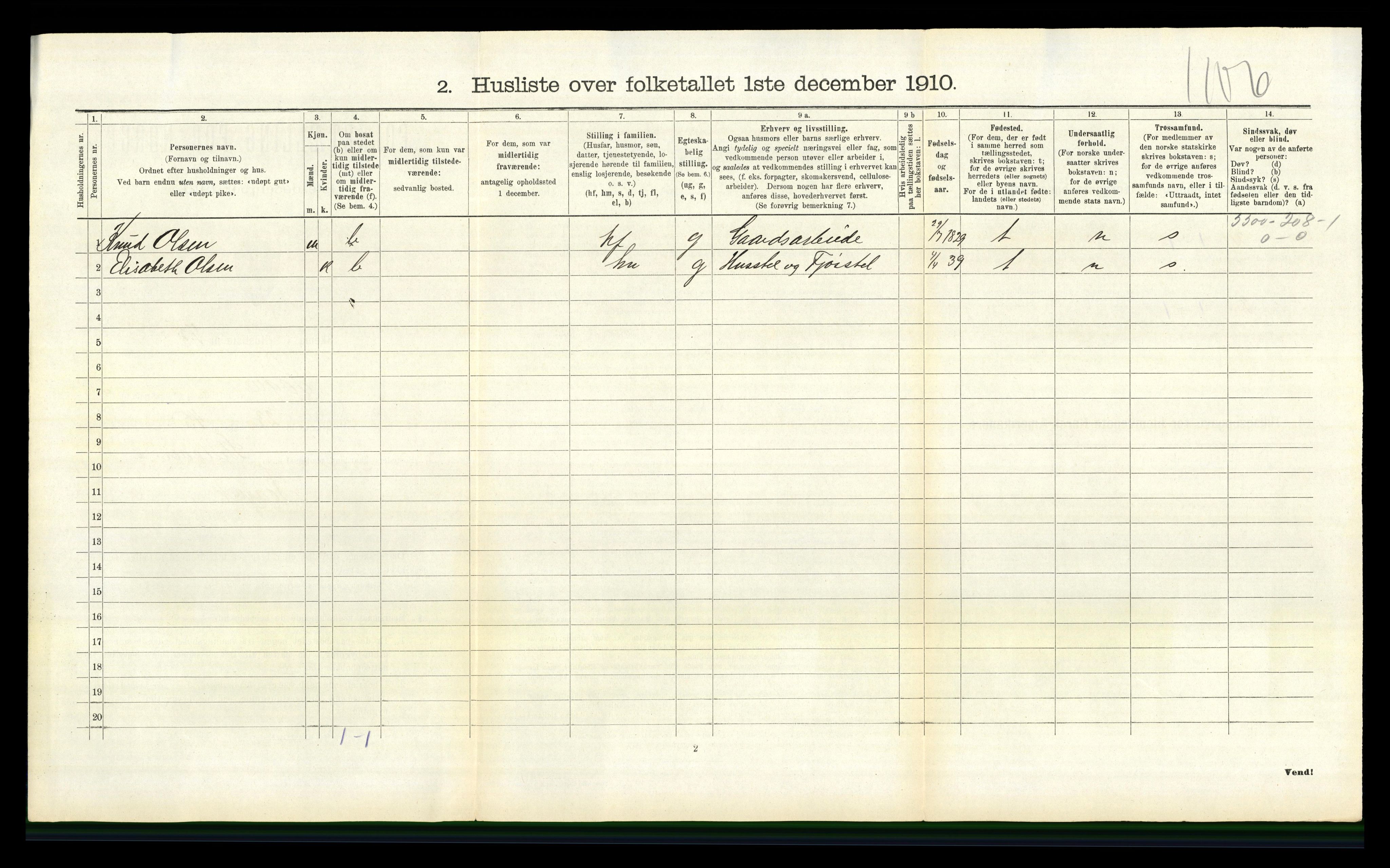 RA, Folketelling 1910 for 1018 Søgne herred, 1910, s. 481