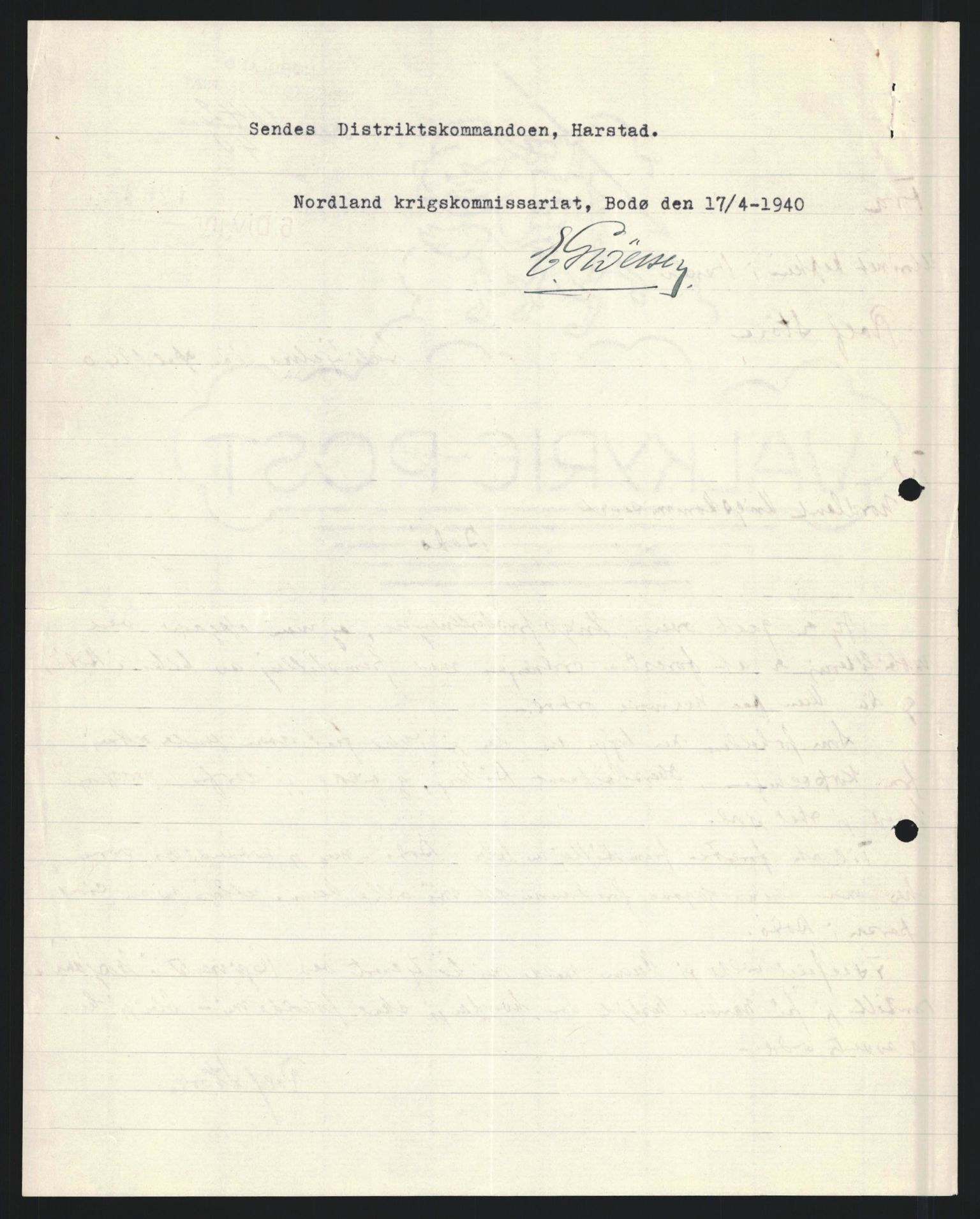 Forsvaret, Forsvarets krigshistoriske avdeling, AV/RA-RAFA-2017/Y/Yb/L0122: II-C-11-600  -  6. Divisjon med avdelinger, 1940, s. 249