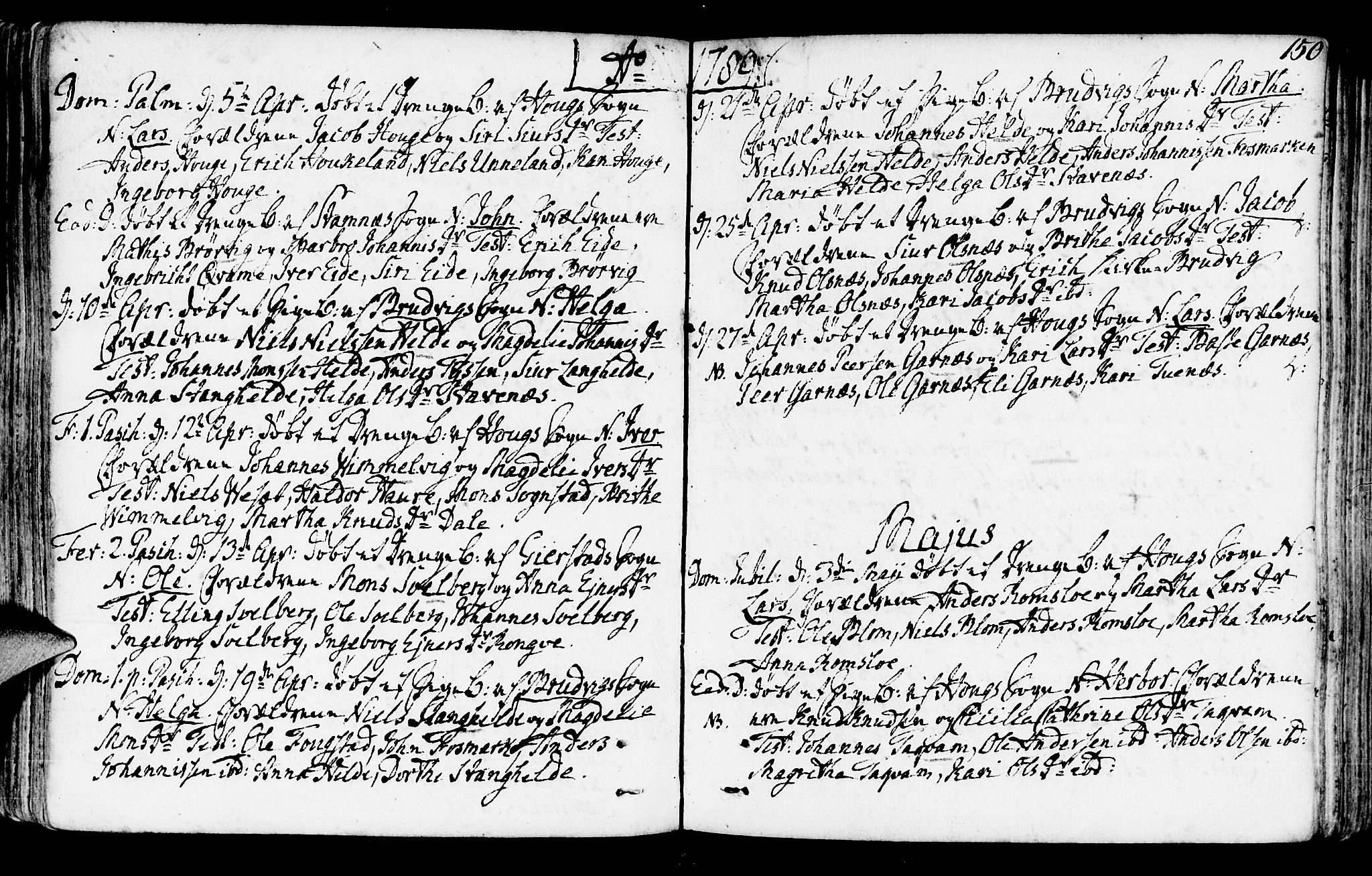 Haus sokneprestembete, AV/SAB-A-75601/H/Haa: Ministerialbok nr. A 10, 1782-1796, s. 150