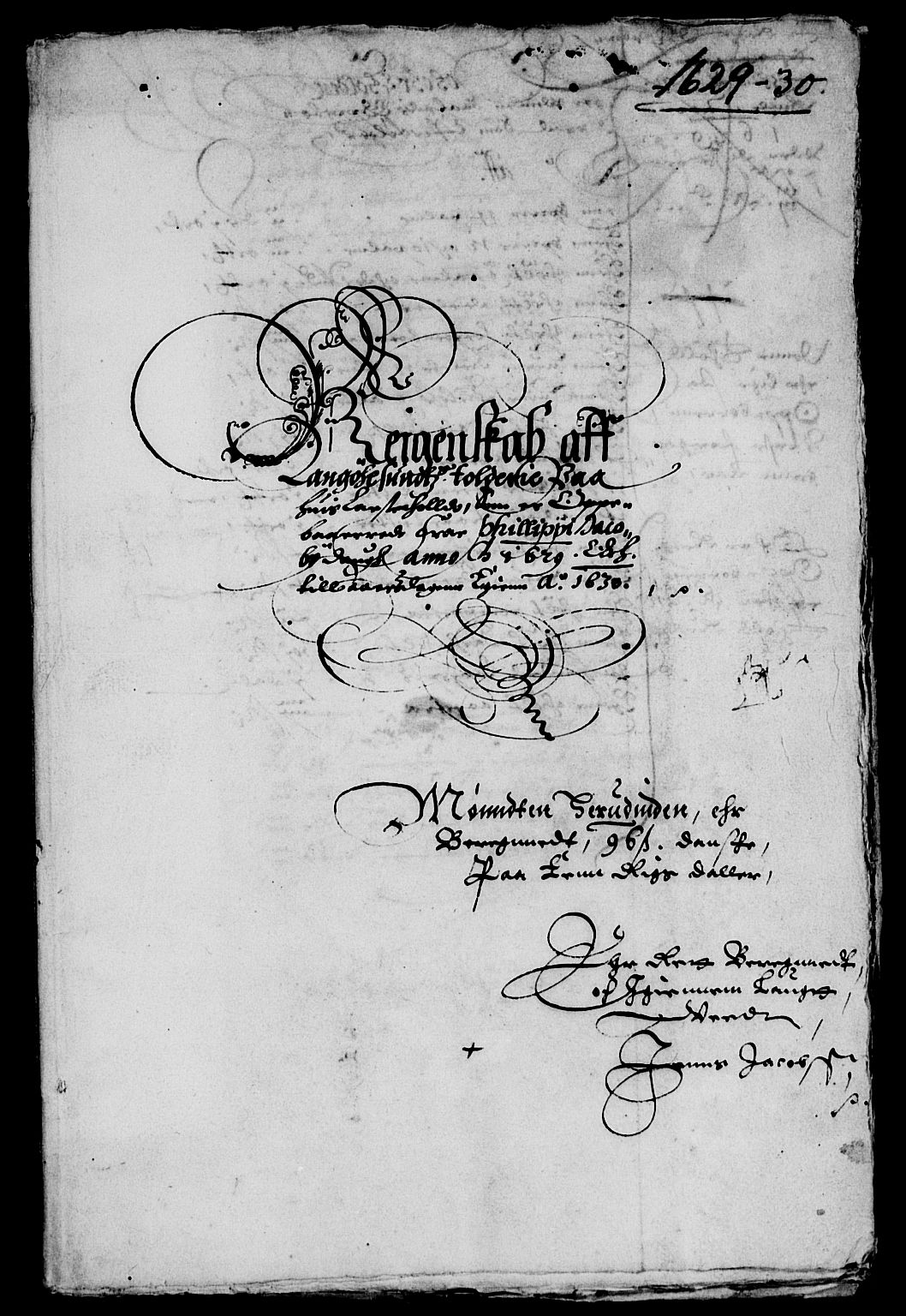 Rentekammeret inntil 1814, Reviderte regnskaper, Lensregnskaper, AV/RA-EA-5023/R/Rb/Rbp/L0013: Bratsberg len, 1628-1630