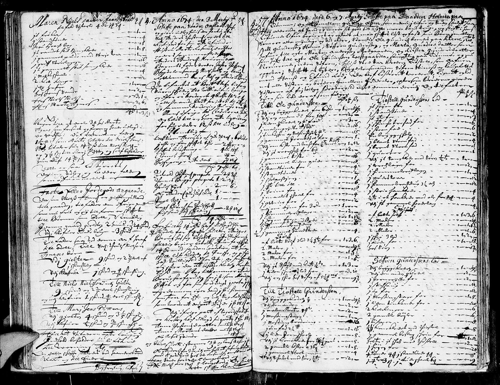 Larvik sorenskriveri, AV/SAKO-A-83/H/Hd/Hda/L0001: Skifteprotokoll, 1666-1677, s. 56b-57a