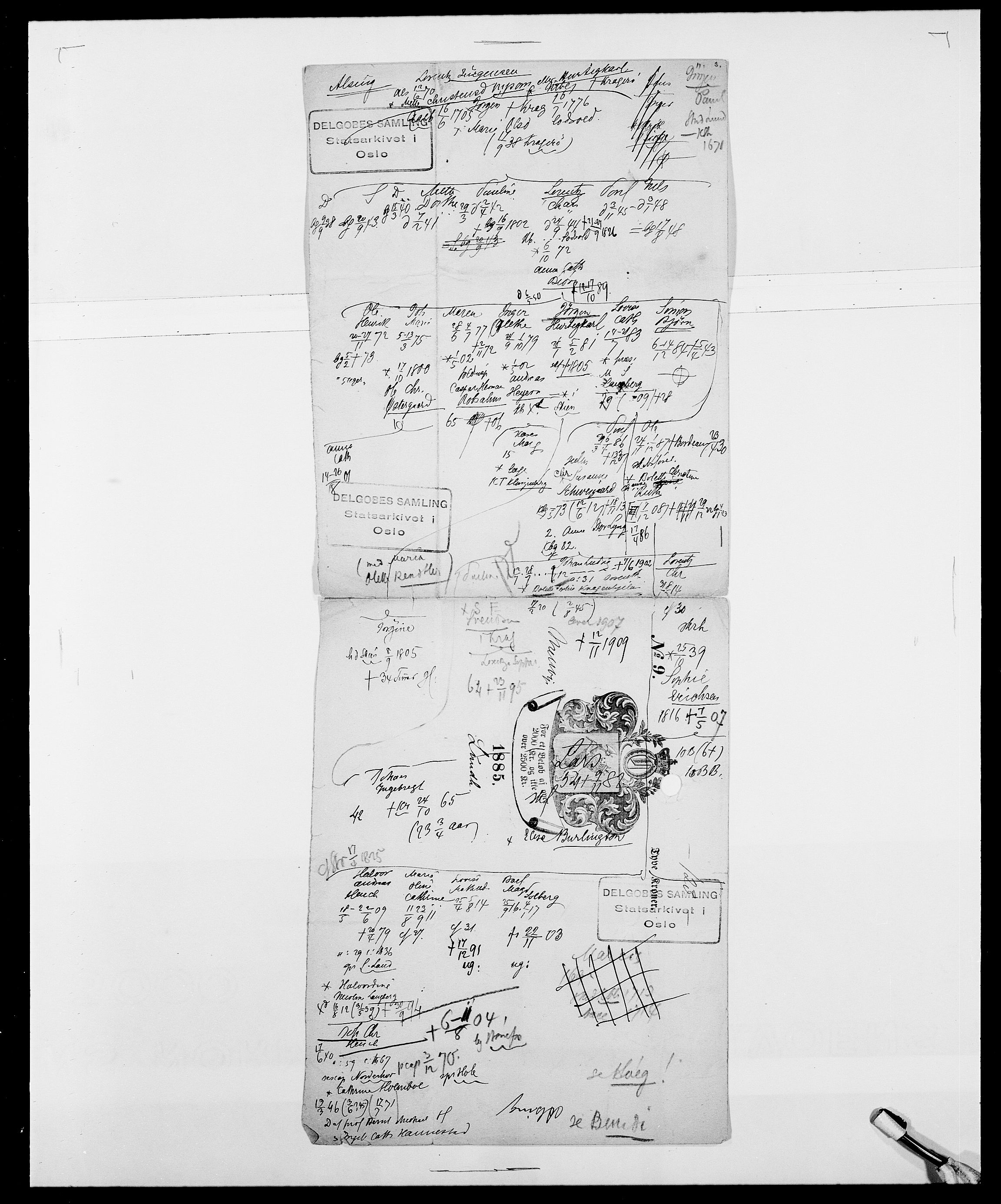Delgobe, Charles Antoine - samling, AV/SAO-PAO-0038/D/Da/L0001: Aabye - Angerman, s. 467