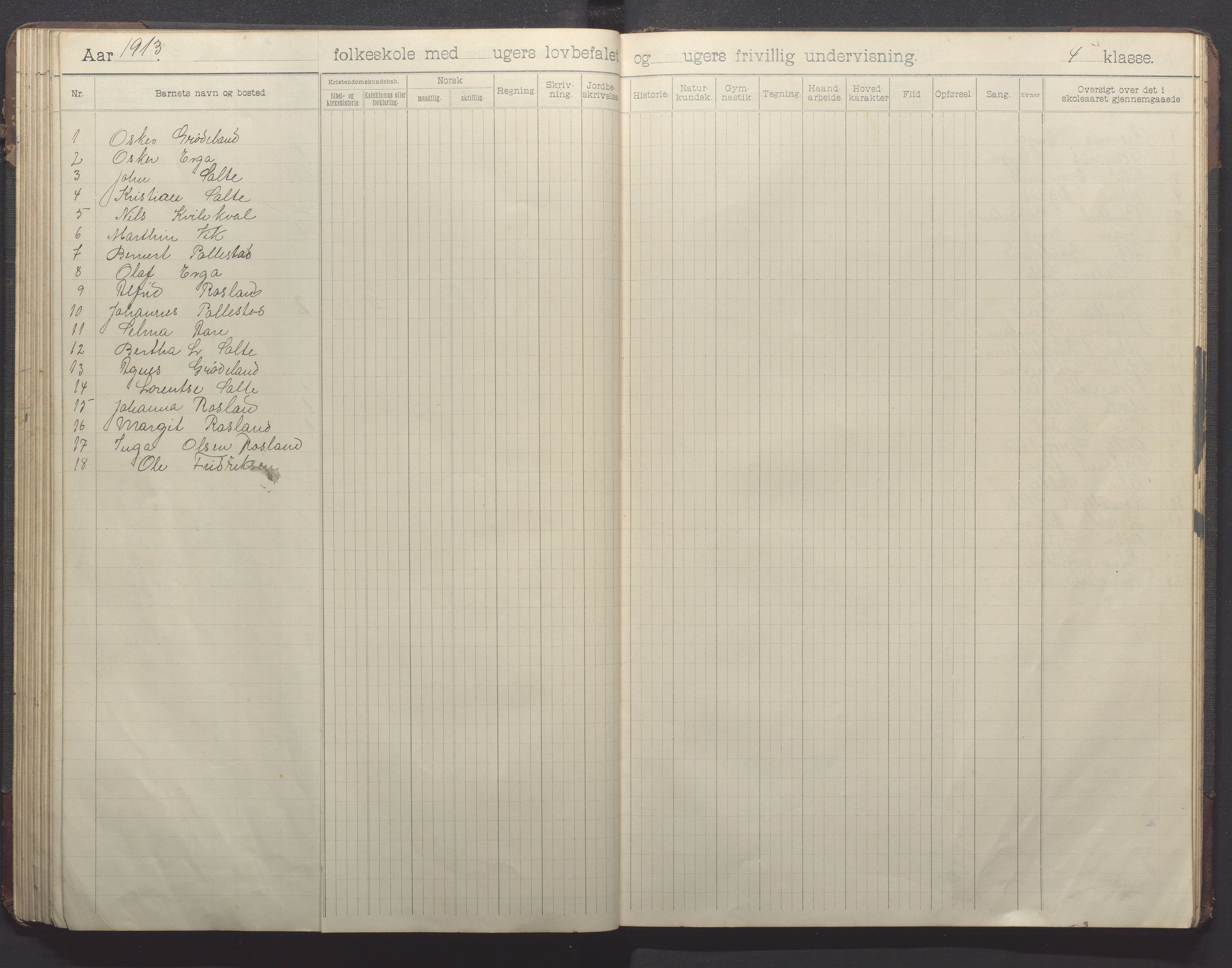 Klepp kommune - Pollestad skule, IKAR/K-100295/H/L0002: Skoleprotokoll, 1901-1916, s. 72