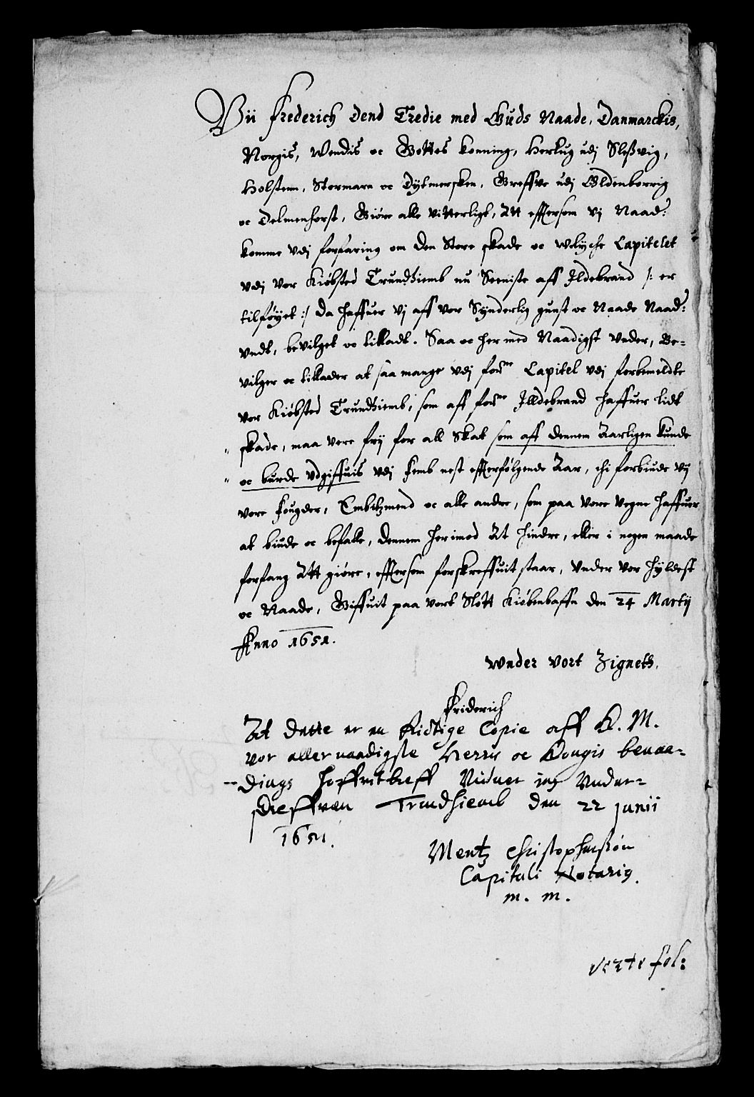 Rentekammeret inntil 1814, Reviderte regnskaper, Lensregnskaper, AV/RA-EA-5023/R/Rb/Rbw/L0107: Trondheim len, 1649-1653