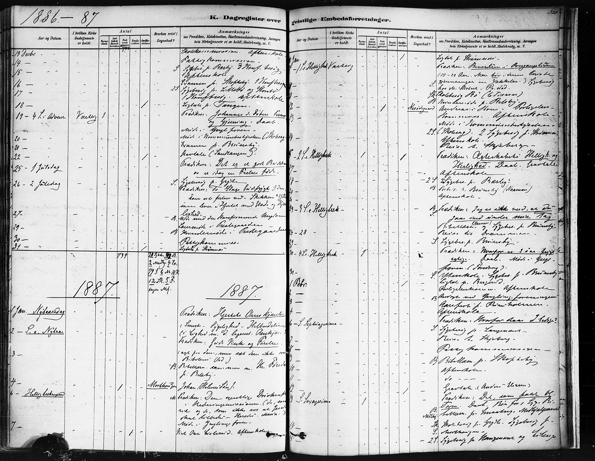 Varteig prestekontor Kirkebøker, AV/SAO-A-10447a/F/Fa/L0002: Ministerialbok nr. 2, 1878-1899, s. 320