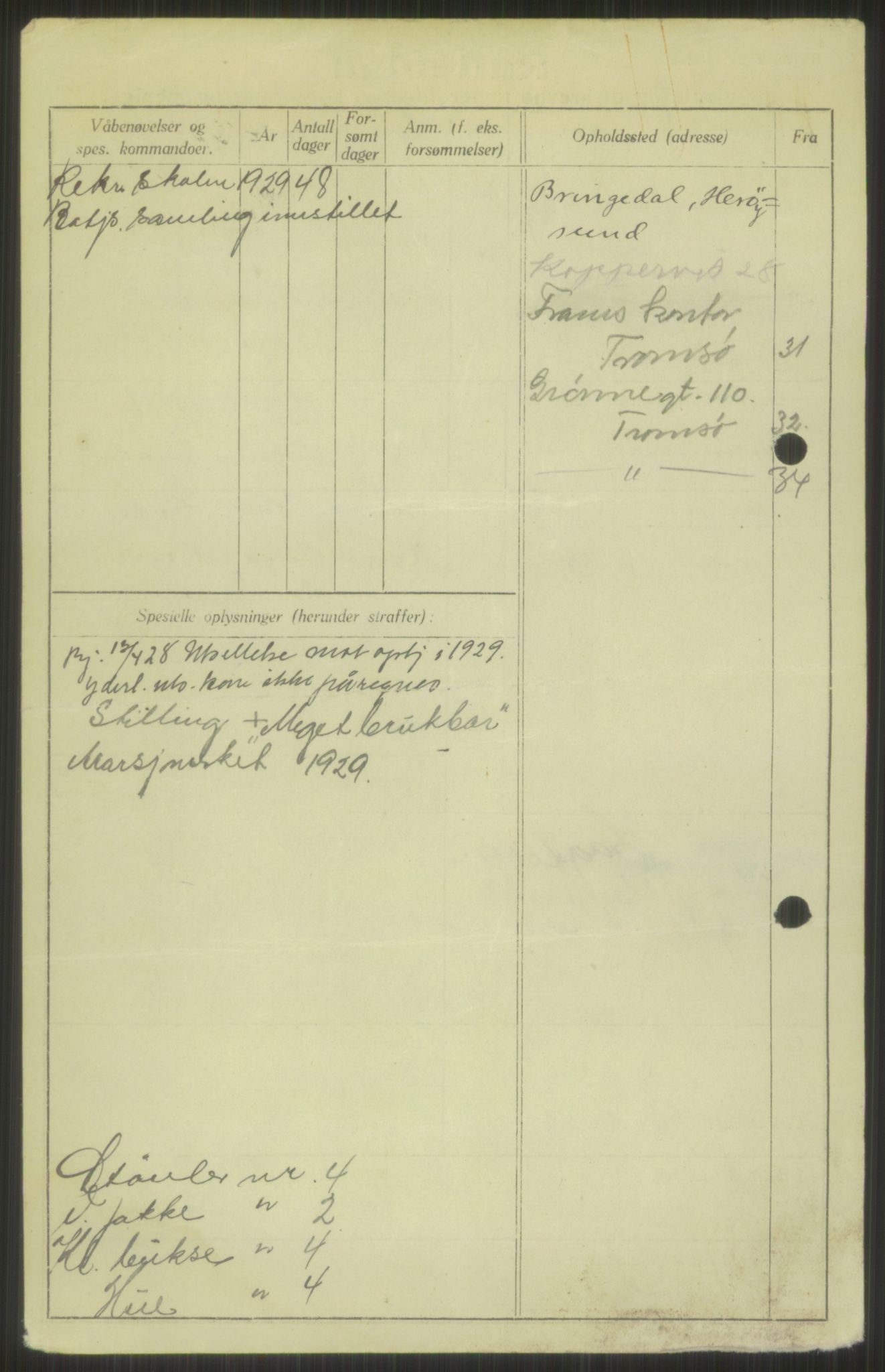 Forsvaret, Troms infanteriregiment nr. 16, AV/RA-RAFA-3146/P/Pa/L0013/0003: Rulleblad / Rulleblad for regimentets menige mannskaper, årsklasse 1928, 1928, s. 68