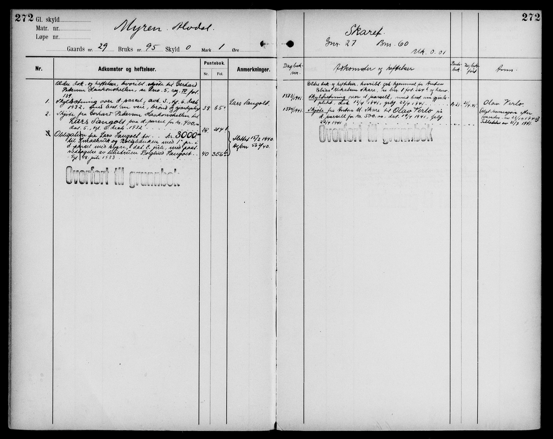 Midhordland sorenskriveri, AV/SAB-A-3001/1/G/Ga/Gab/L0109: Panteregister nr. II.A.b.109, s. 272