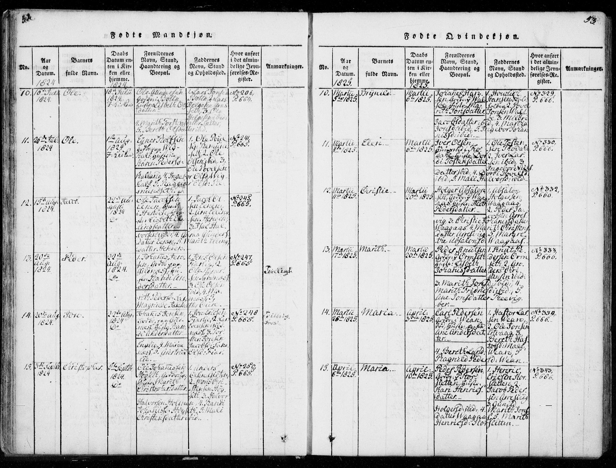 Ministerialprotokoller, klokkerbøker og fødselsregistre - Møre og Romsdal, AV/SAT-A-1454/578/L0903: Ministerialbok nr. 578A02, 1819-1838, s. 52-53