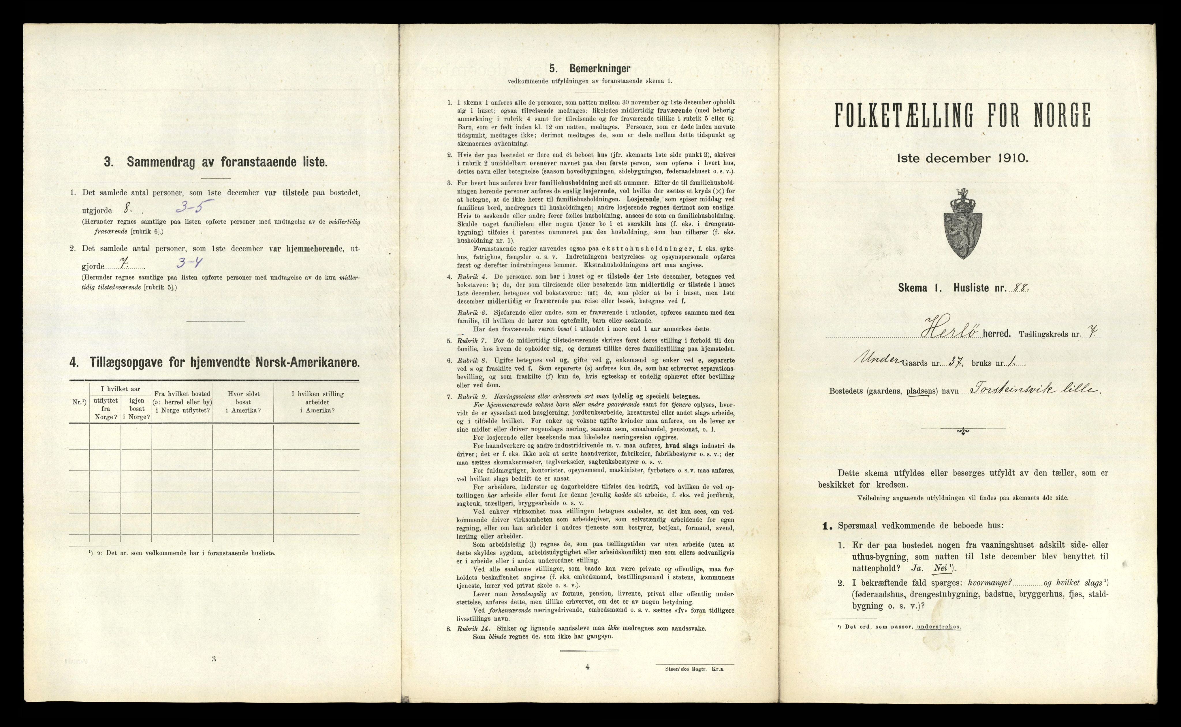 RA, Folketelling 1910 for 1258 Herdla herred, 1910, s. 826
