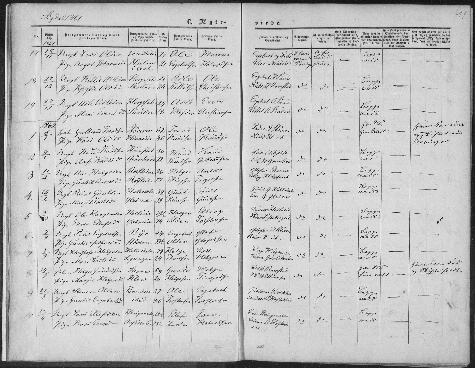 Sigdal kirkebøker, AV/SAKO-A-245/F/Fa/L0009b: Ministerialbok nr. I 9B, 1860-1871, s. 297