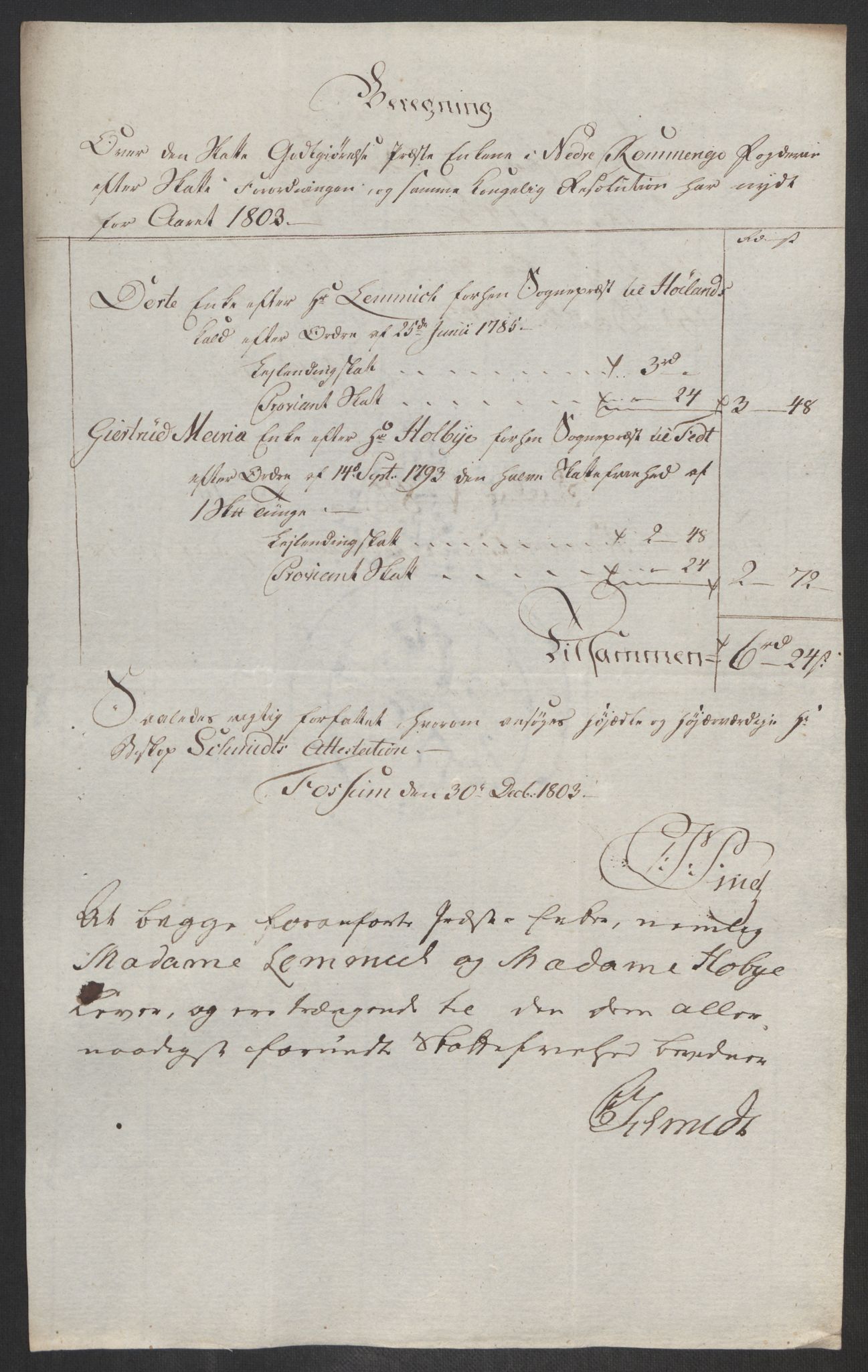 Rentekammeret inntil 1814, Reviderte regnskaper, Fogderegnskap, AV/RA-EA-4092/R11/L0679: Fogderegnskap Nedre Romerike, 1803, s. 332