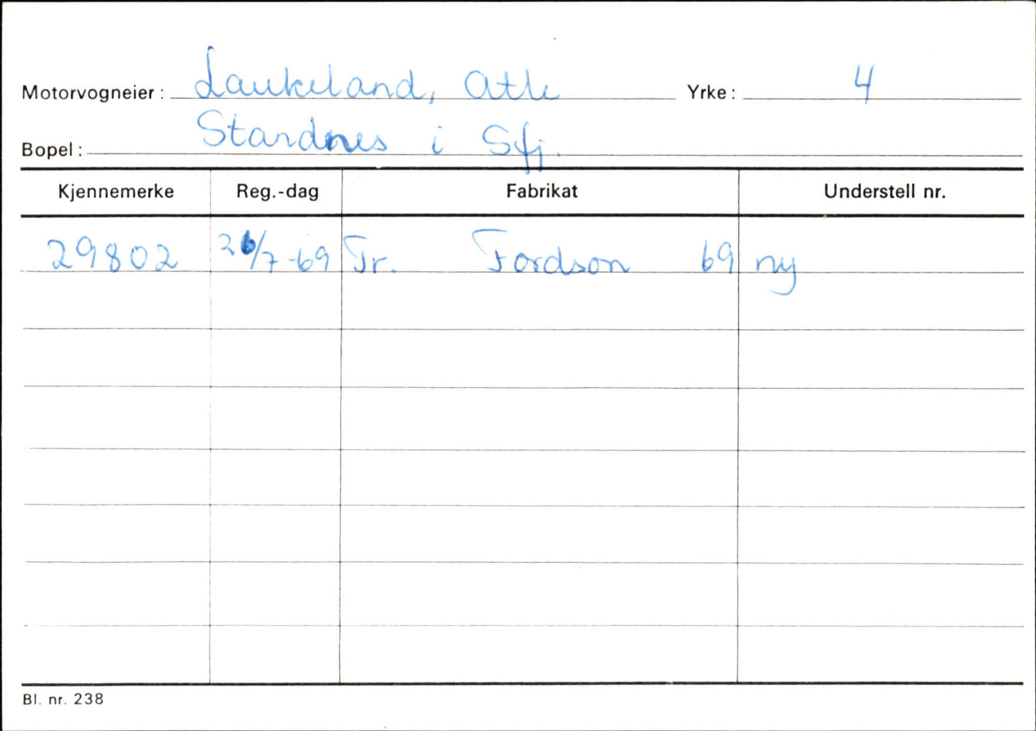 Statens vegvesen, Sogn og Fjordane vegkontor, AV/SAB-A-5301/4/F/L0125: Eigarregister Sogndal V-Å. Aurland A-Å. Fjaler A-N, 1945-1975, s. 2383