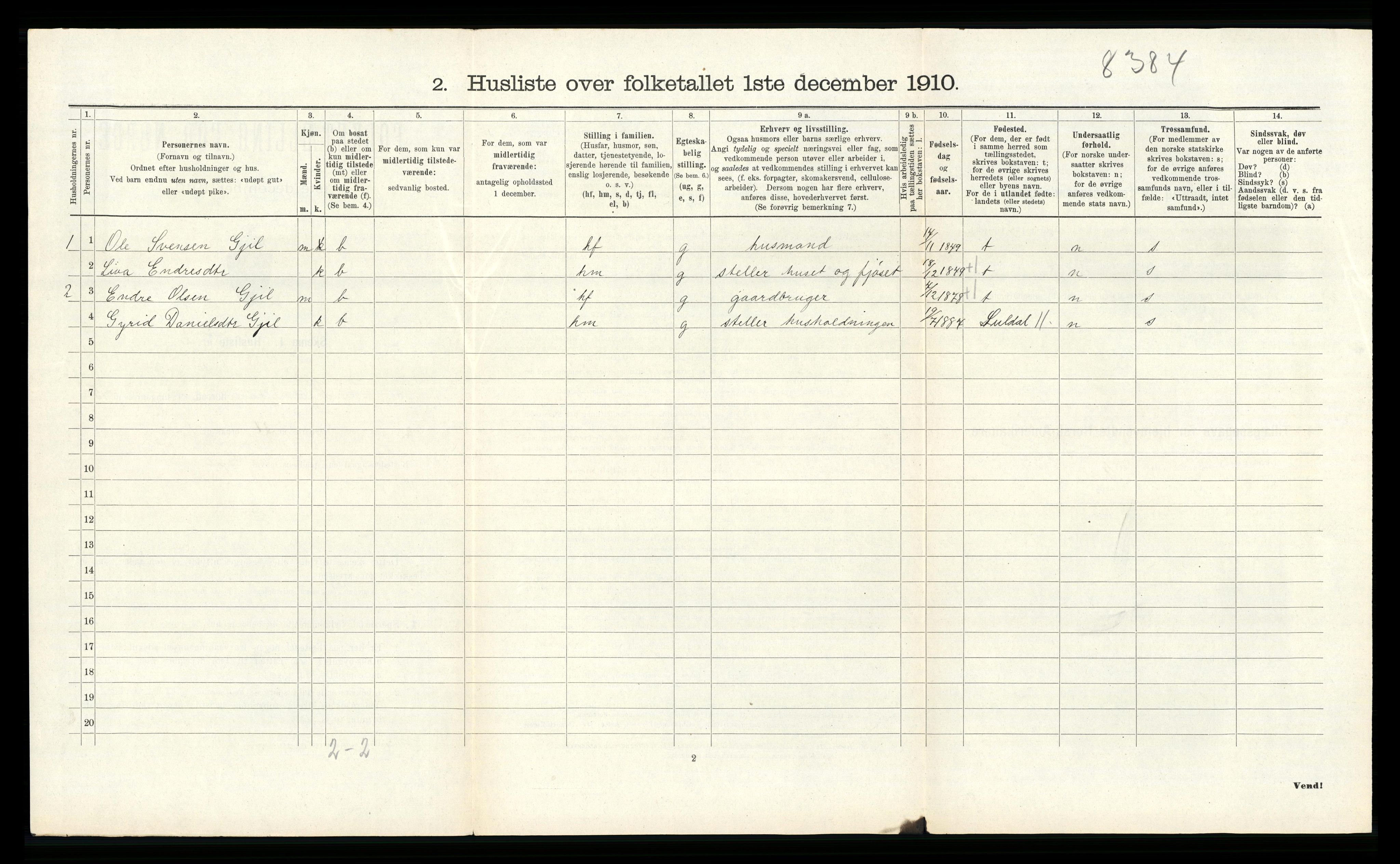 RA, Folketelling 1910 for 1133 Hjelmeland herred, 1910, s. 297
