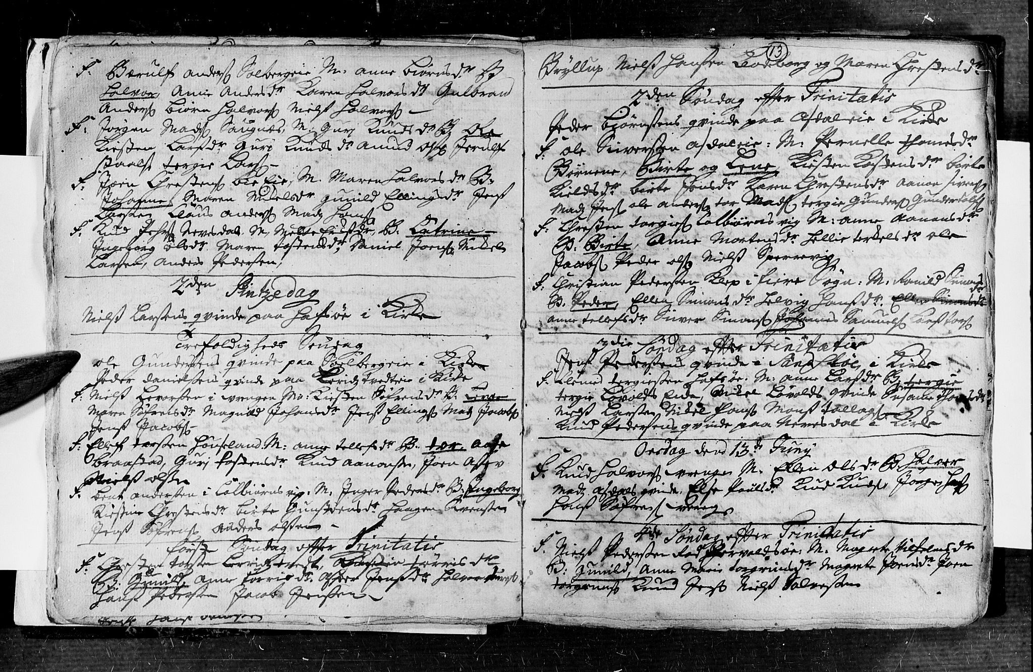 Øyestad sokneprestkontor, AV/SAK-1111-0049/F/Fa/L0004: Ministerialbok nr. A 4, 1730-1750, s. 13