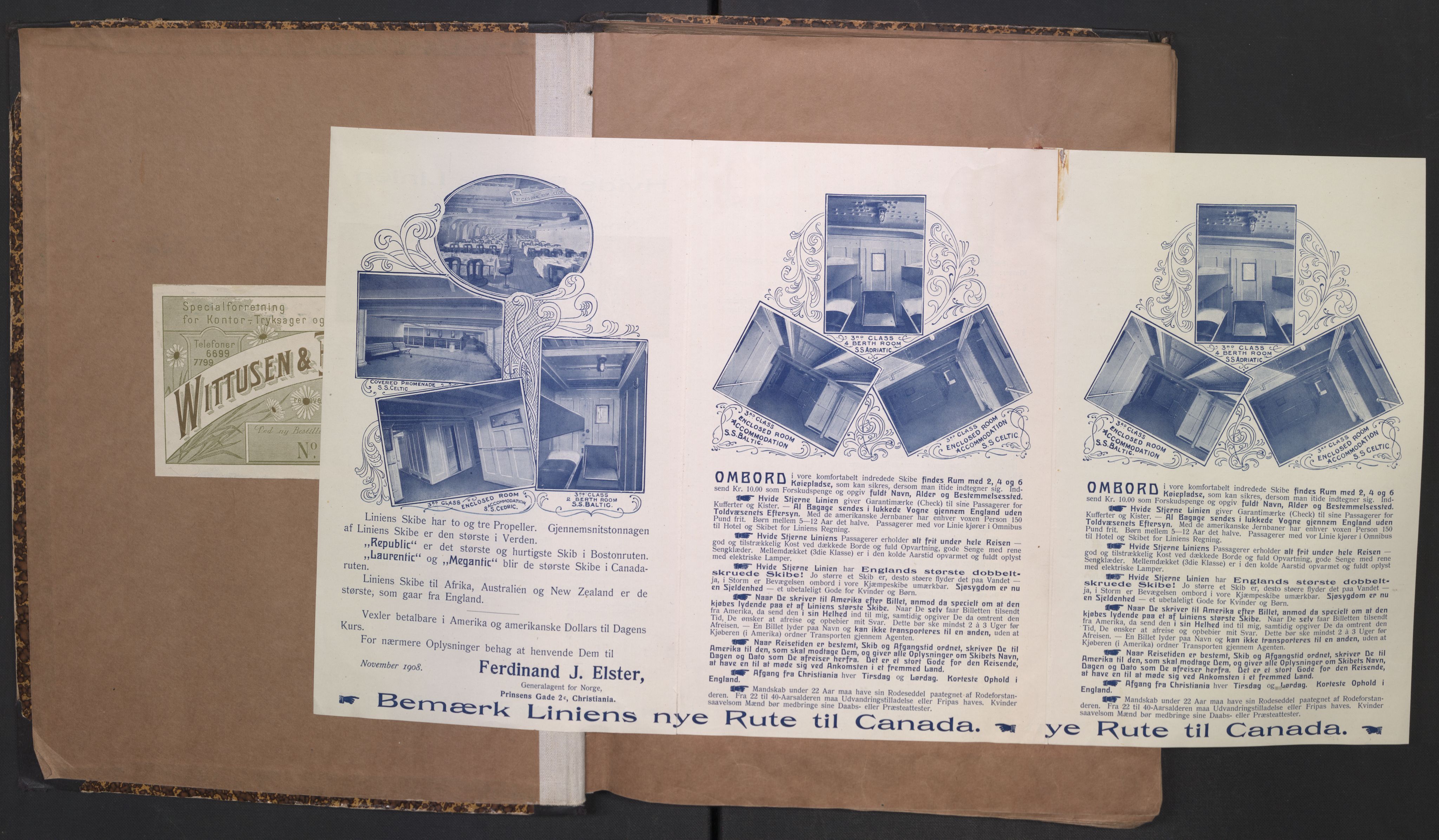 White Star-linjen, AV/SAO-PAO-0201/D/Dc/L0001: Utklippingsbok, 1909-1924, s. 3