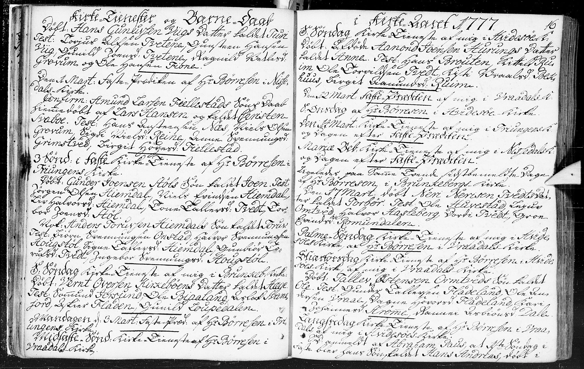 Kviteseid kirkebøker, SAKO/A-276/F/Fa/L0002: Ministerialbok nr. I 2, 1773-1786, s. 16