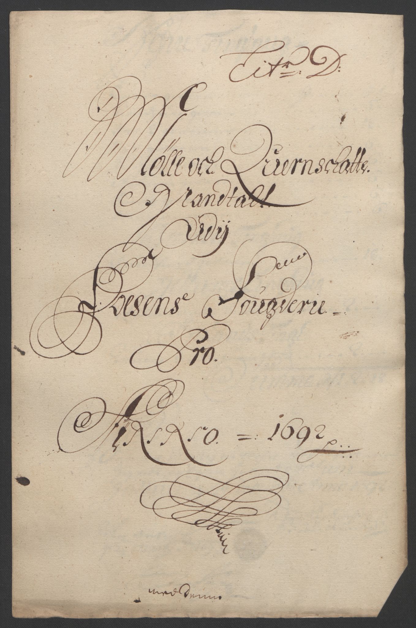 Rentekammeret inntil 1814, Reviderte regnskaper, Fogderegnskap, RA/EA-4092/R57/L3849: Fogderegnskap Fosen, 1692-1693, s. 83