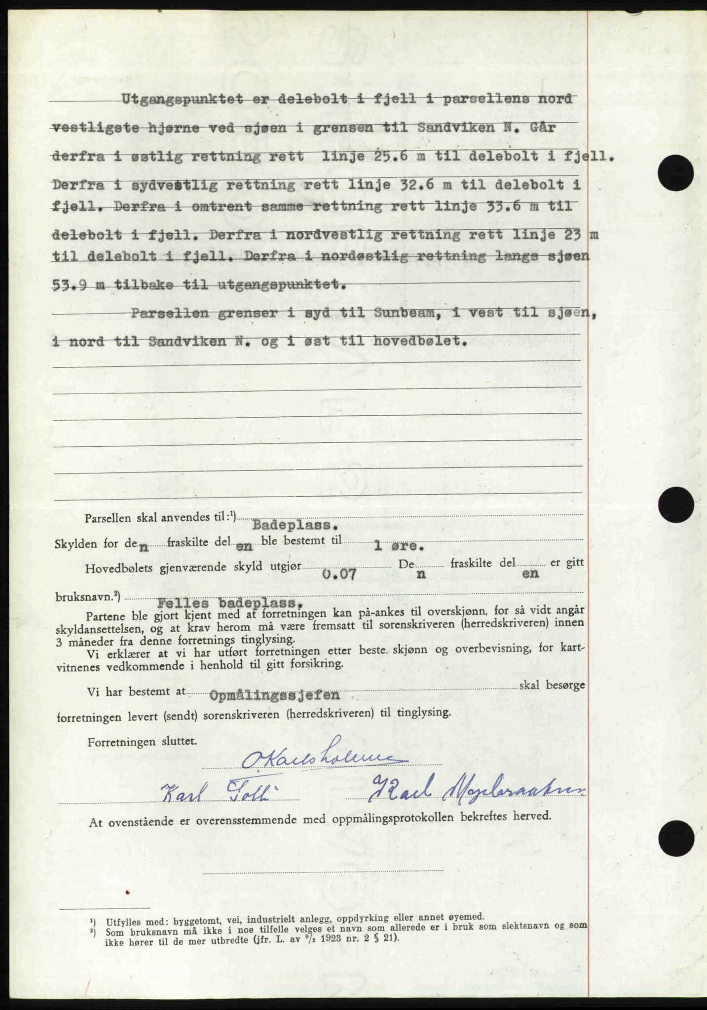 Follo sorenskriveri, SAO/A-10274/G/Ga/Gaa/L0085: Pantebok nr. I 85, 1948-1948, Dagboknr: 4520/1948