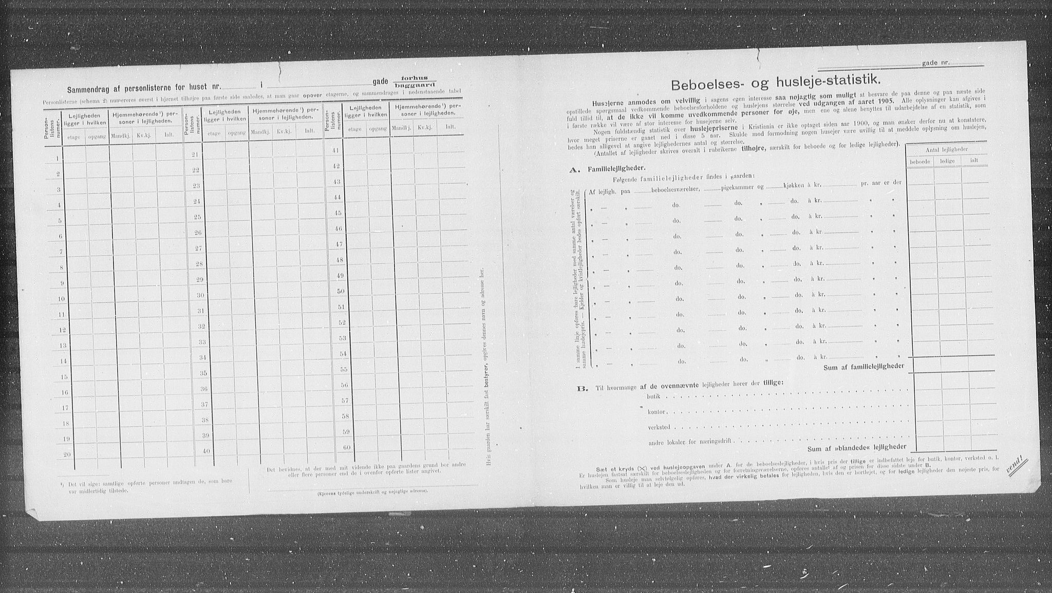 OBA, Kommunal folketelling 31.12.1905 for Kristiania kjøpstad, 1905, s. 43320