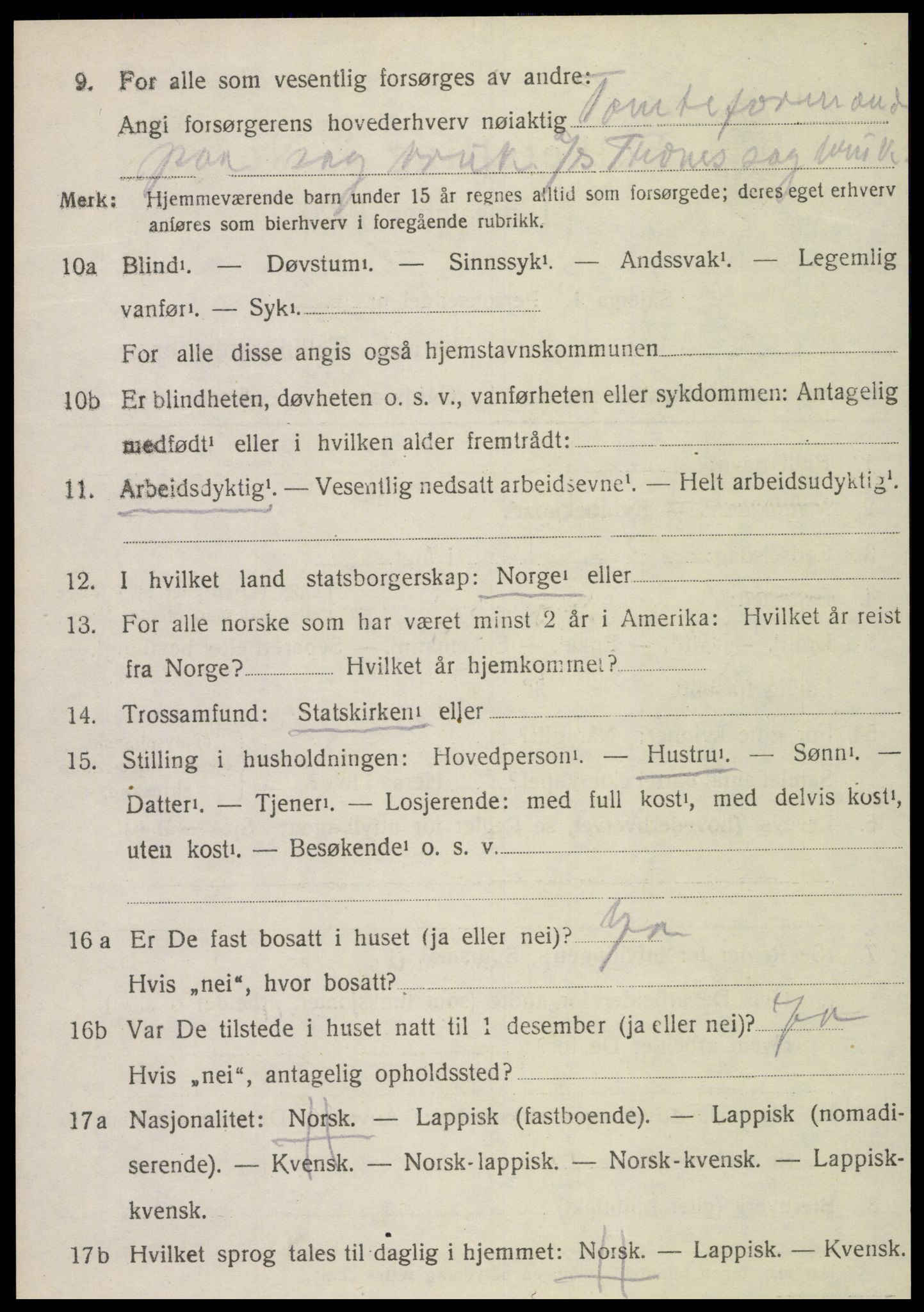 SAT, Folketelling 1920 for 1721 Verdal herred, 1920, s. 2894