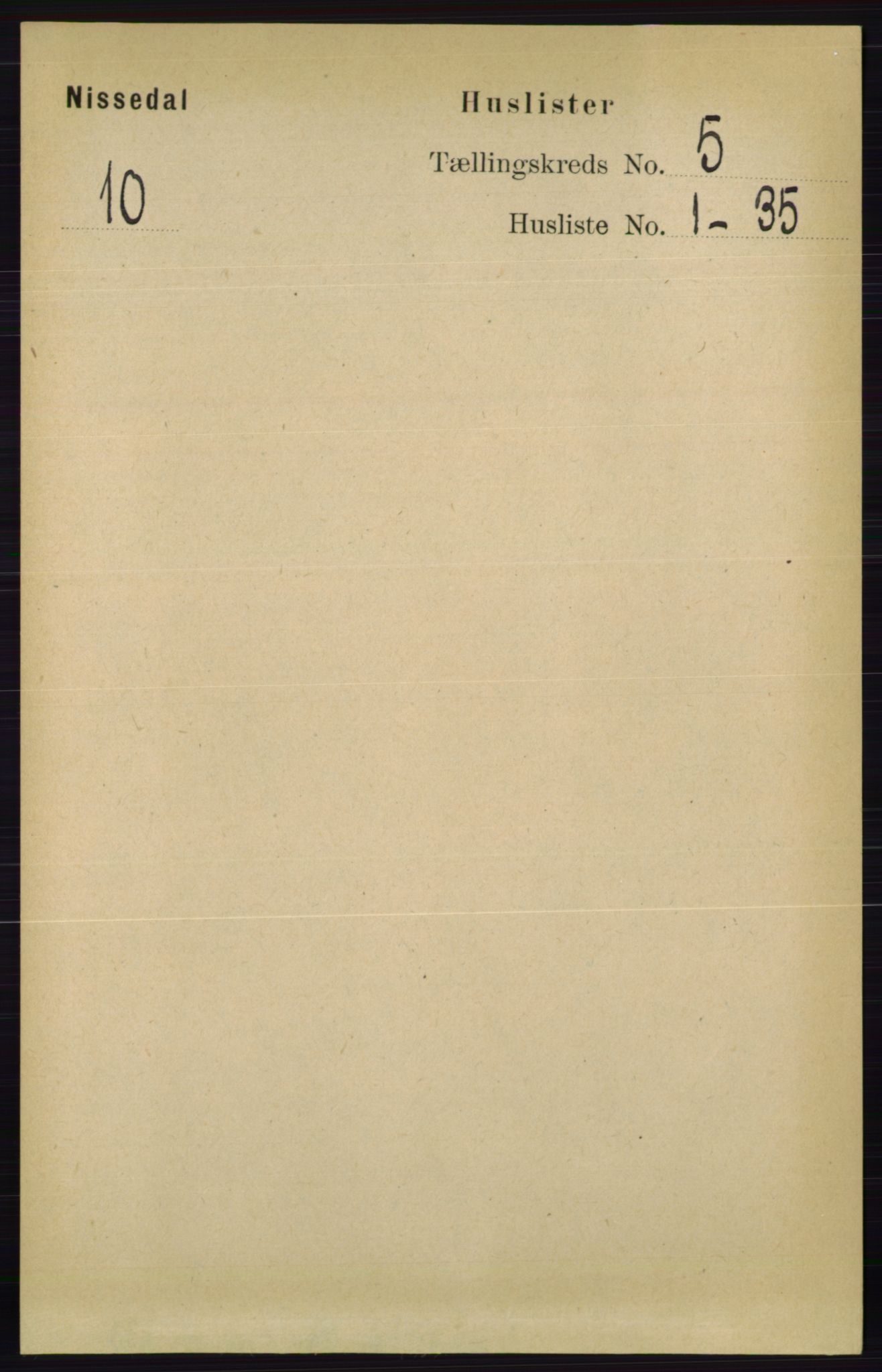 RA, Folketelling 1891 for 0830 Nissedal herred, 1891, s. 1058