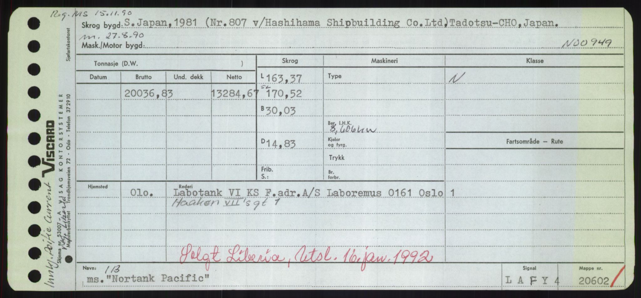 Sjøfartsdirektoratet med forløpere, Skipsmålingen, AV/RA-S-1627/H/Hd/L0027: Fartøy, Norhop-Nør, s. 185