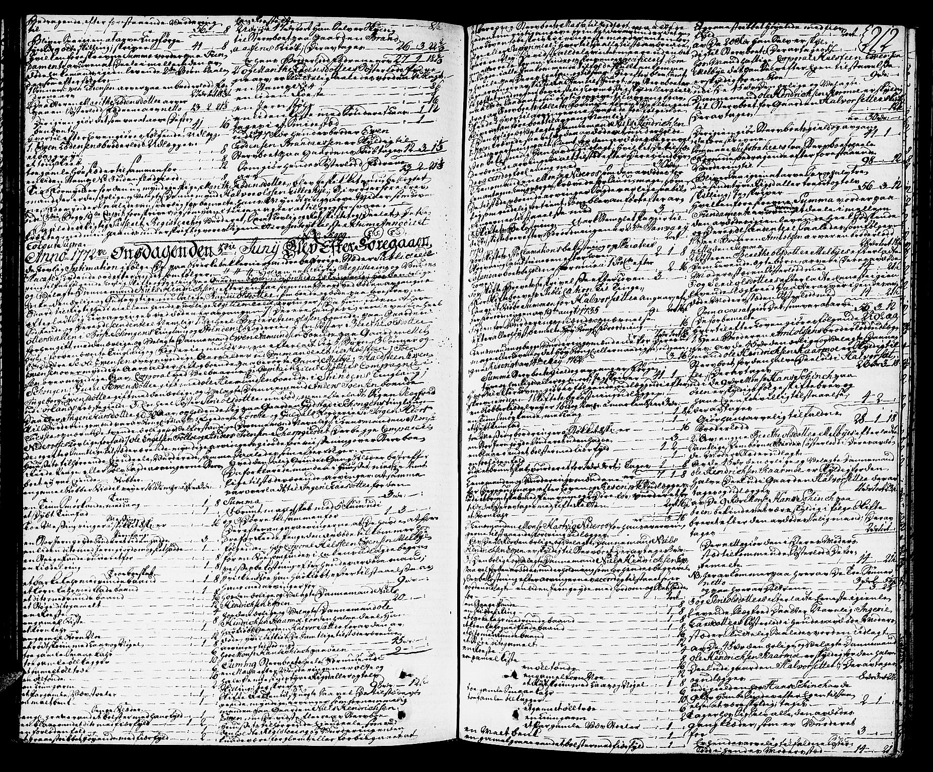 Orkdal sorenskriveri, SAT/A-4169/1/3/3Aa/L0007: Skifteprotokoller, 1767-1782, s. 211b-212a