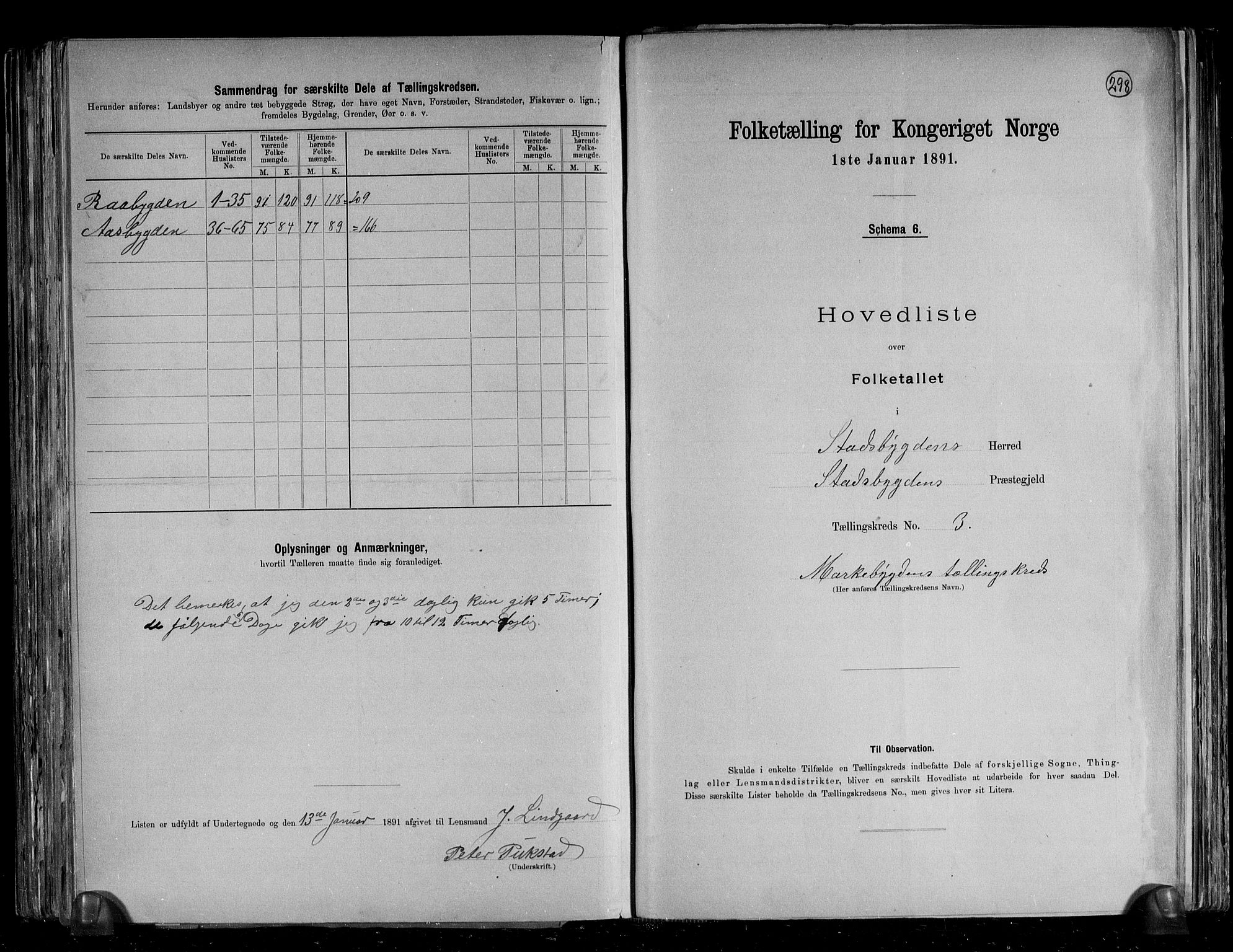 RA, Folketelling 1891 for 1625 Stadsbygd herred, 1891, s. 10