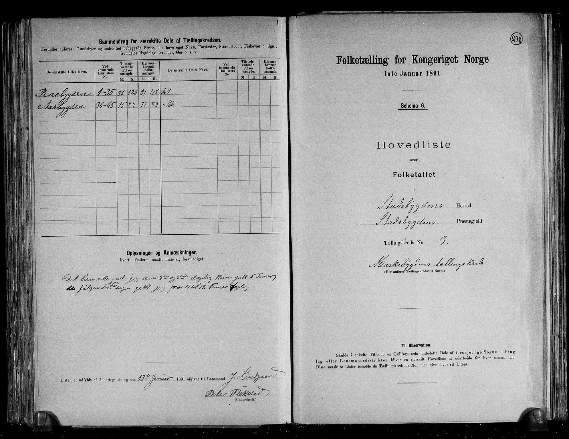 RA, Folketelling 1891 for 1625 Stadsbygd herred, 1891, s. 10