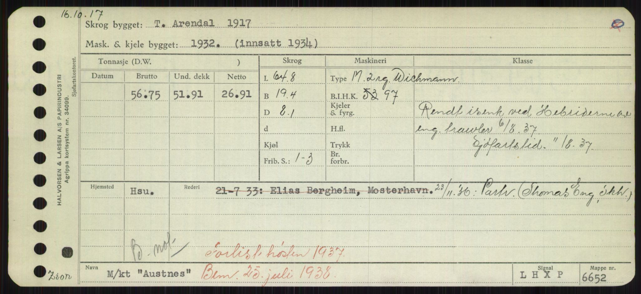 Sjøfartsdirektoratet med forløpere, Skipsmålingen, AV/RA-S-1627/H/Hd/L0002: Fartøy, Apa-Axe, s. 485