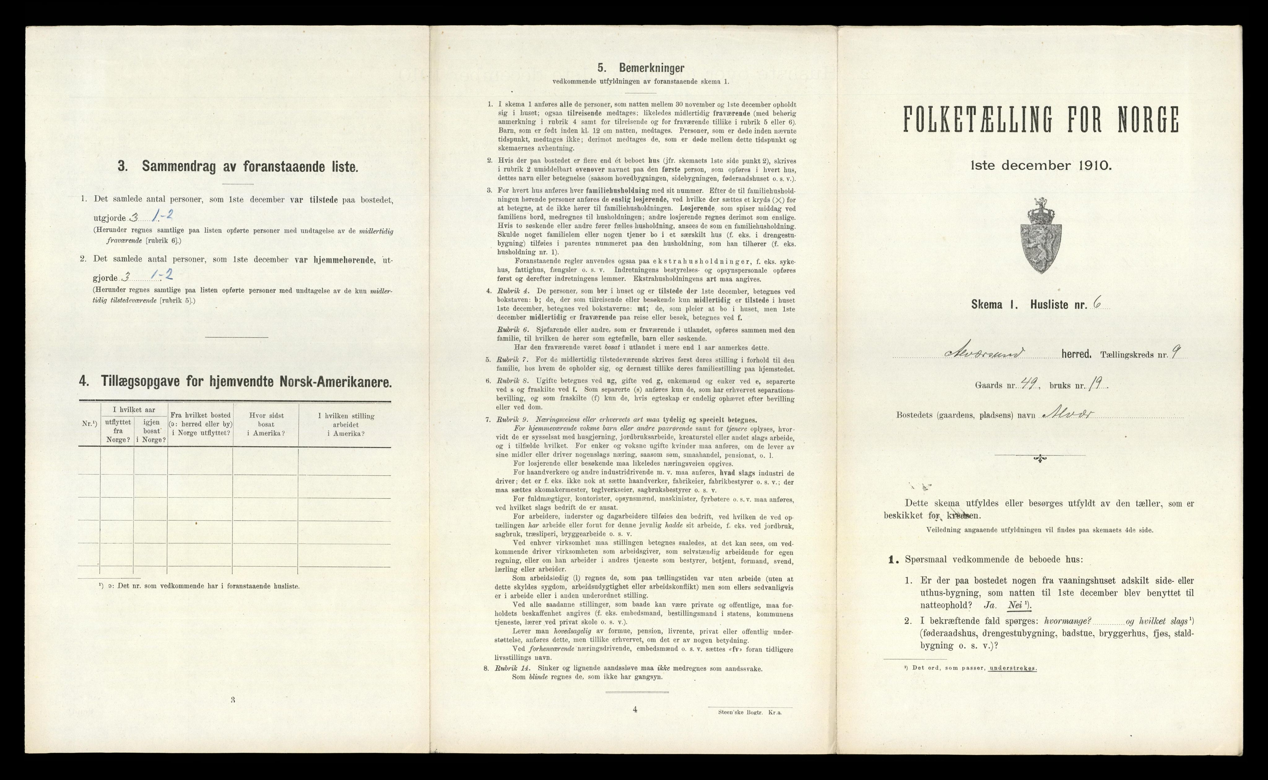 RA, Folketelling 1910 for 1257 Alversund herred, 1910, s. 660