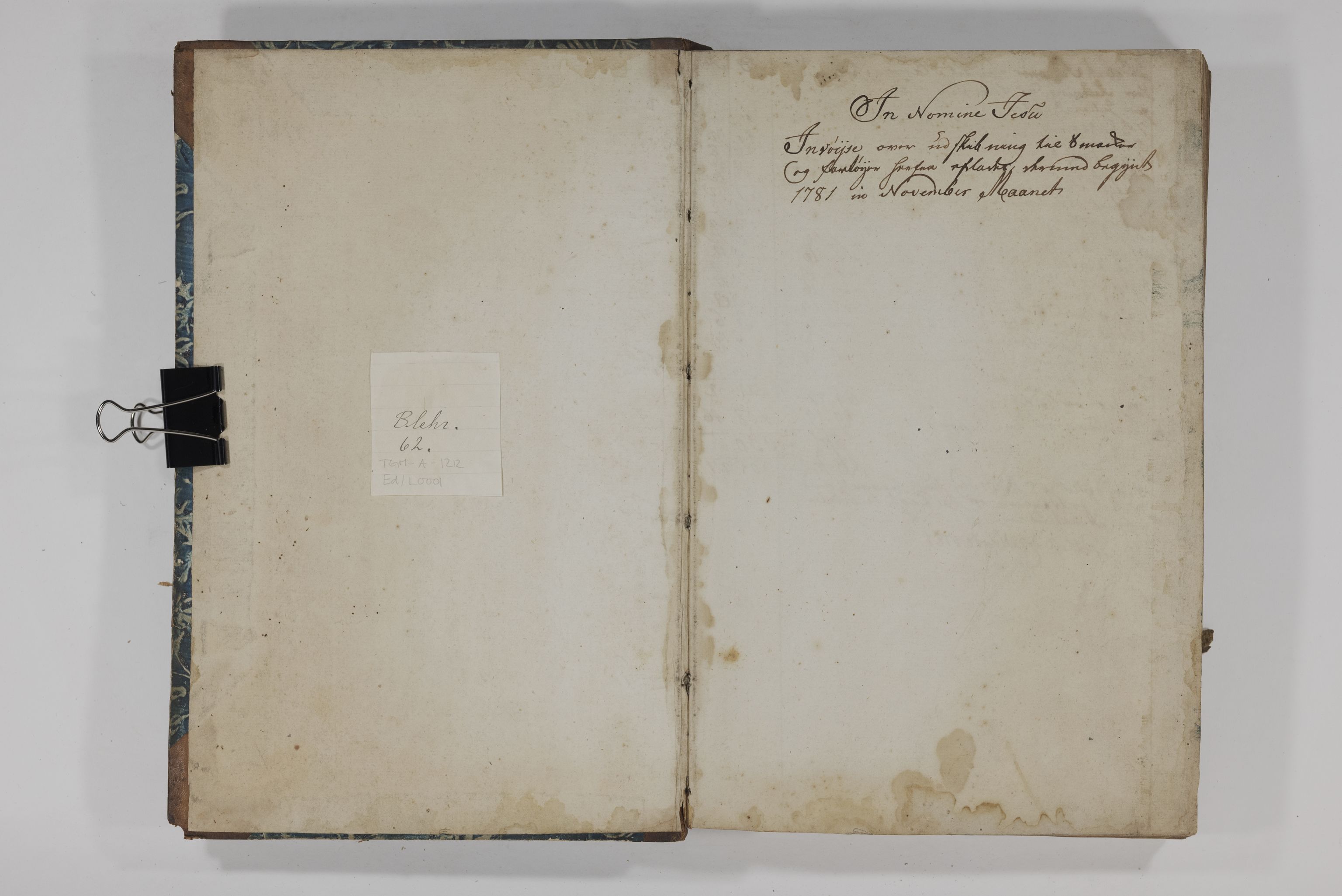 Blehr/ Kjellestad, TEMU/TGM-A-1212/E/Ed/L0001: Skibningsbog, 1781-1790, s. 2