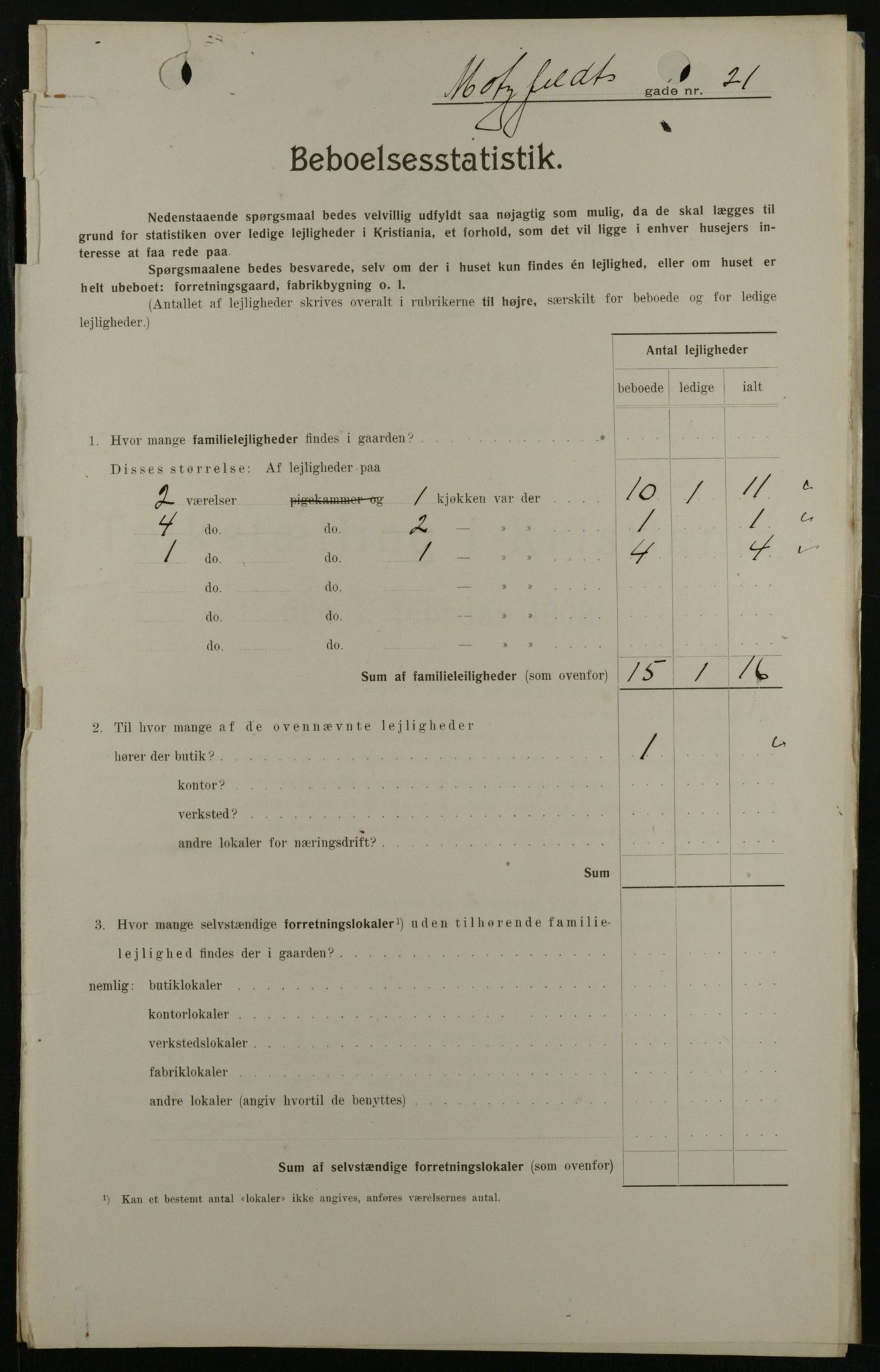 OBA, Kommunal folketelling 1.2.1908 for Kristiania kjøpstad, 1908, s. 59438