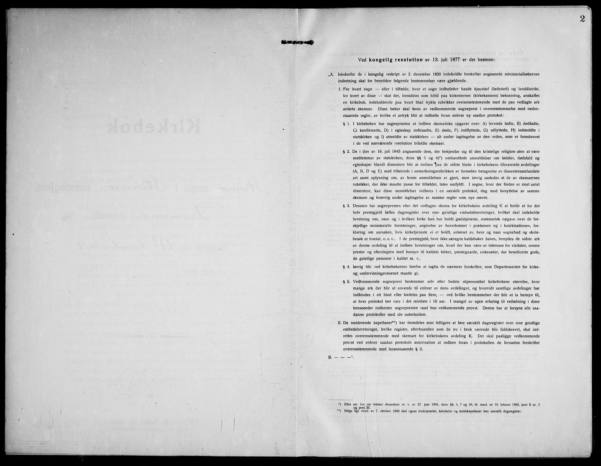 Strømsø kirkebøker, AV/SAKO-A-246/F/Fa/L0027: Ministerialbok nr. I 28, 1912-1931, s. 2