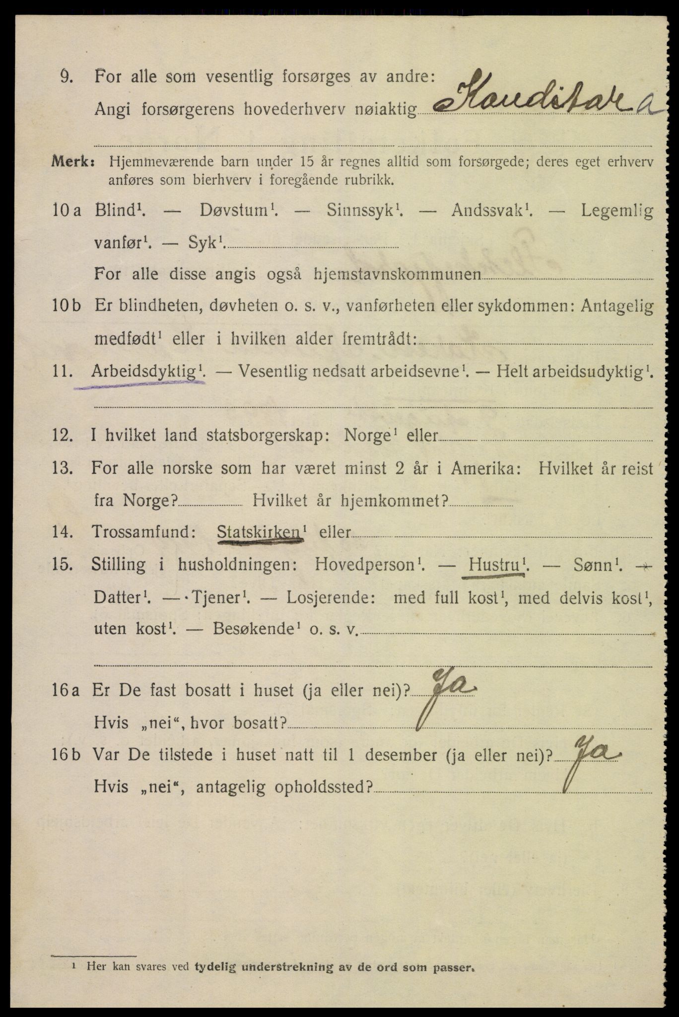 SAK, Folketelling 1920 for 1004 Flekkefjord kjøpstad, 1920, s. 3221