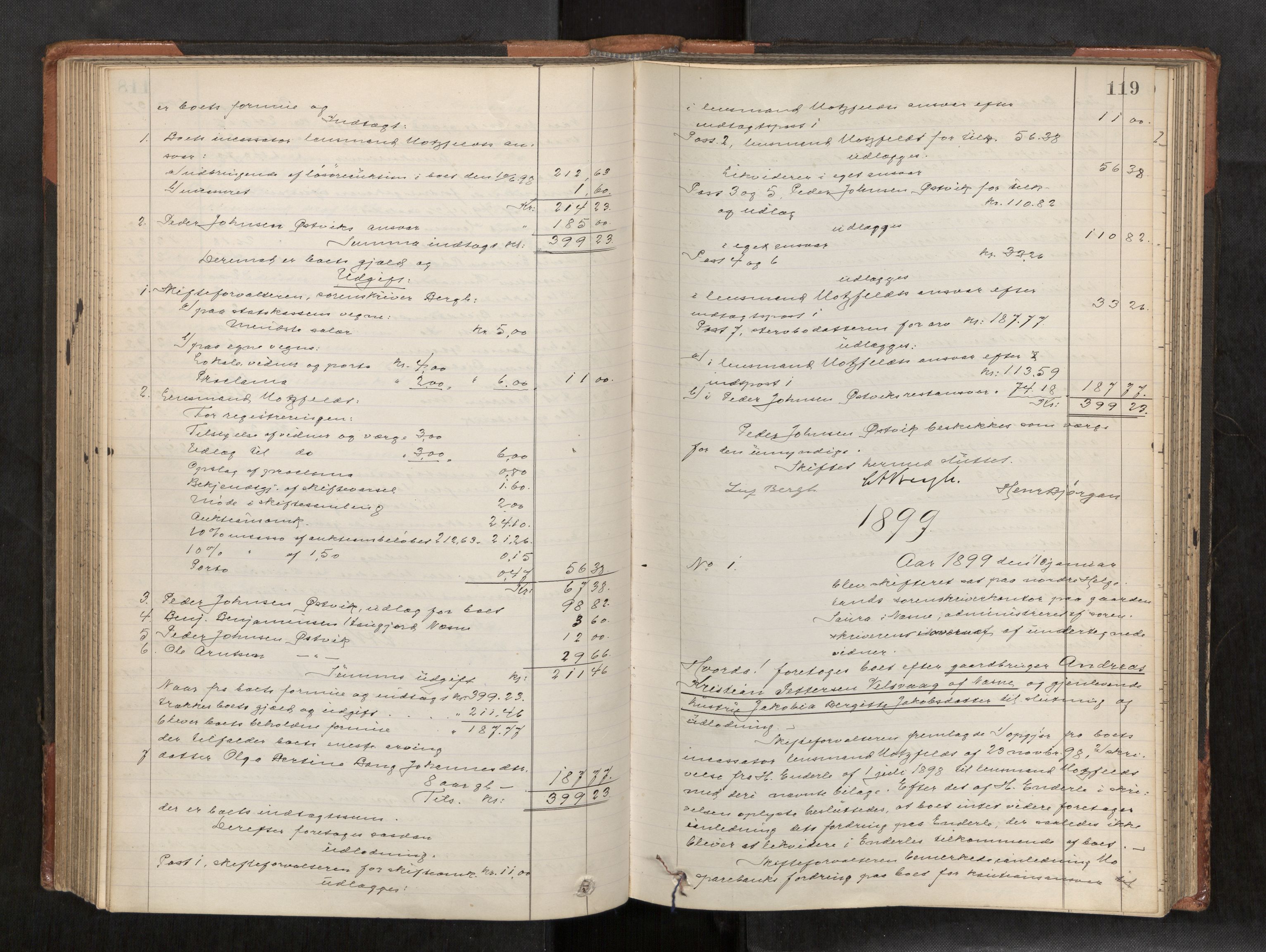 Rana sorenskriveri , AV/SAT-A-1108/1/3/3A/L0007: Skifteslutningsprotokoll, 1896-1904, s. 119