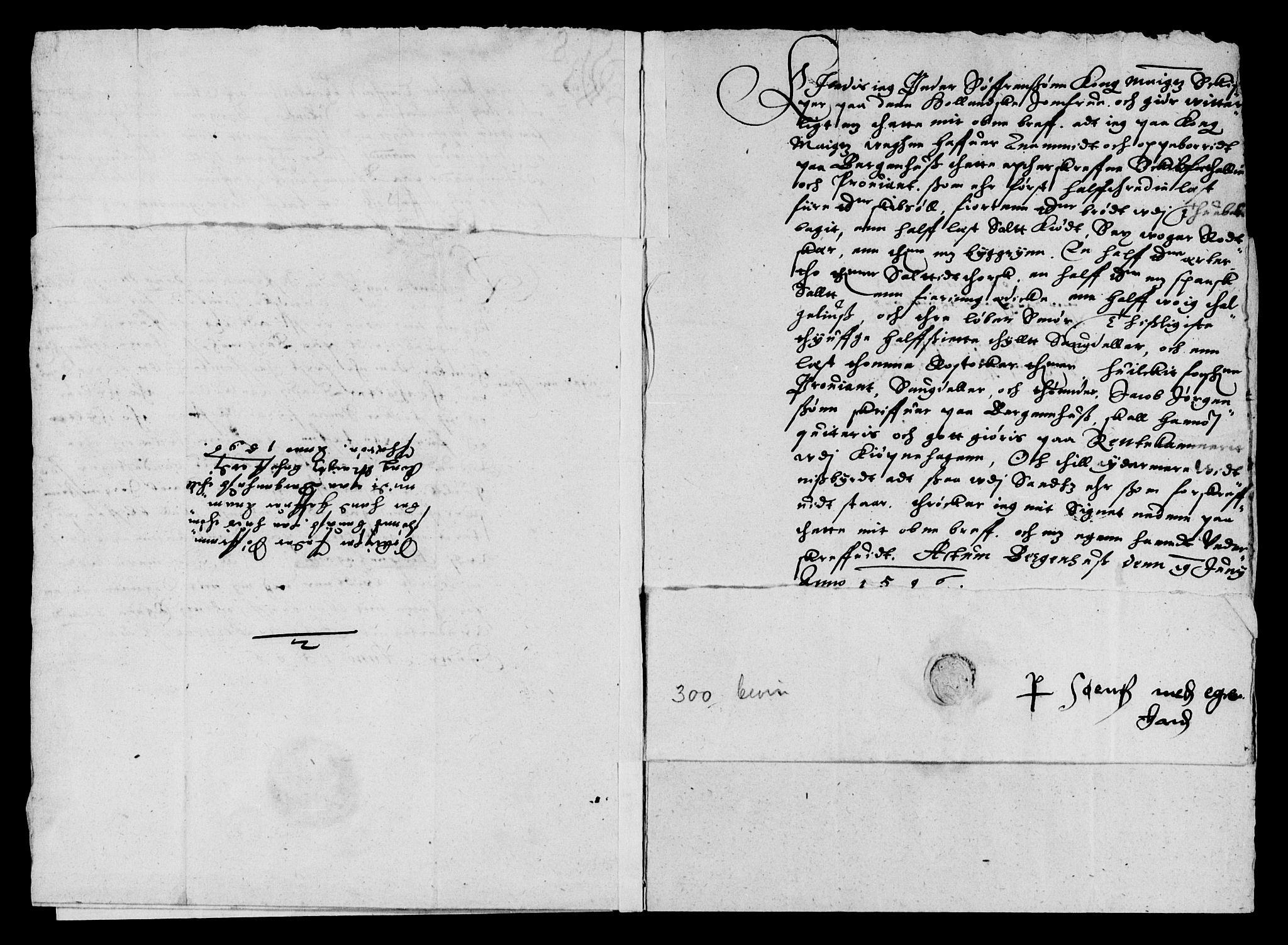 Rentekammeret inntil 1814, Reviderte regnskaper, Lensregnskaper, AV/RA-EA-5023/R/Rb/Rbt/L0001: Bergenhus len, 1577-1598