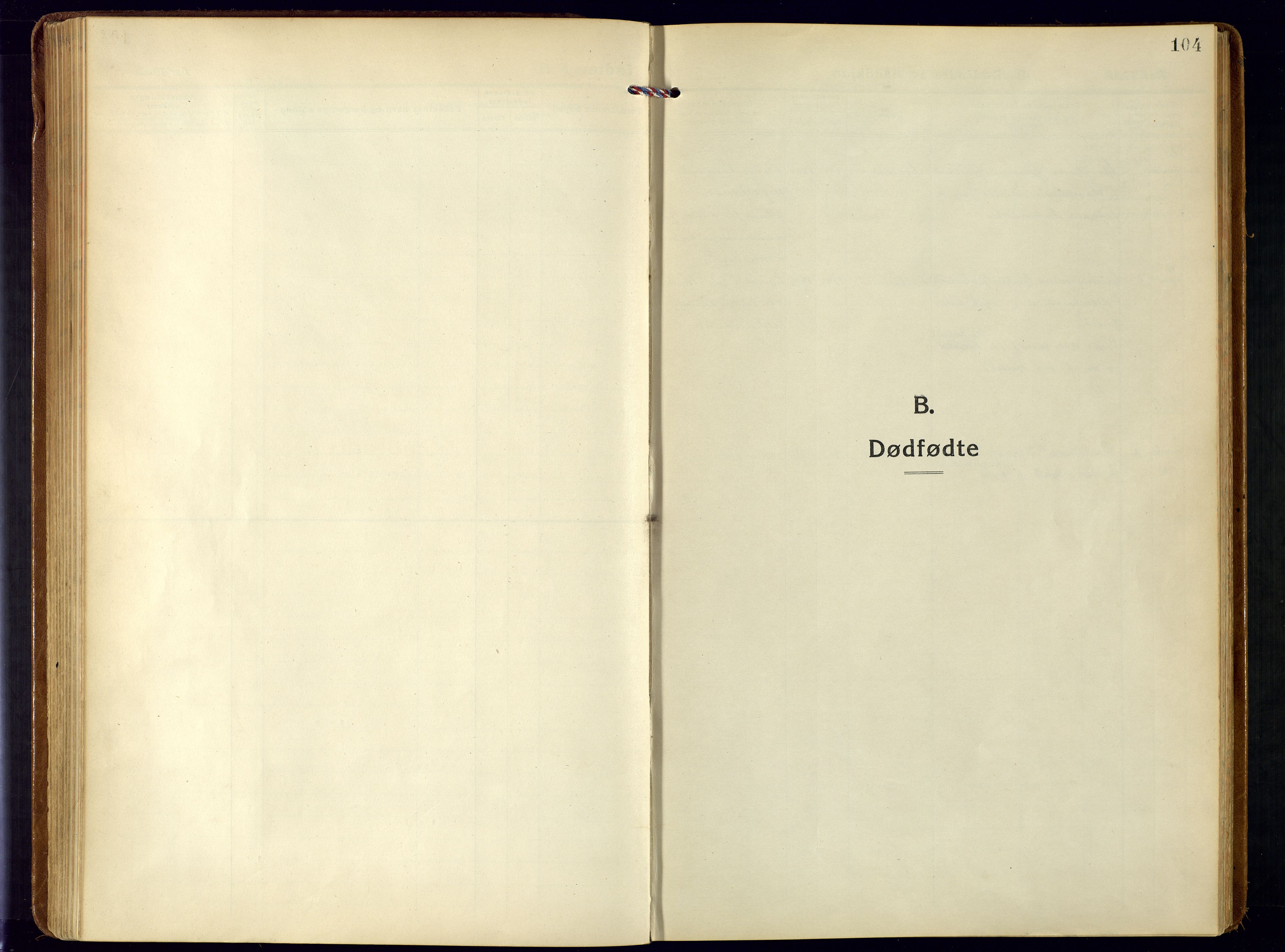 Bjelland sokneprestkontor, SAK/1111-0005/F/Fa/Fab/L0005: Ministerialbok nr. A 5, 1921-1951, s. 104