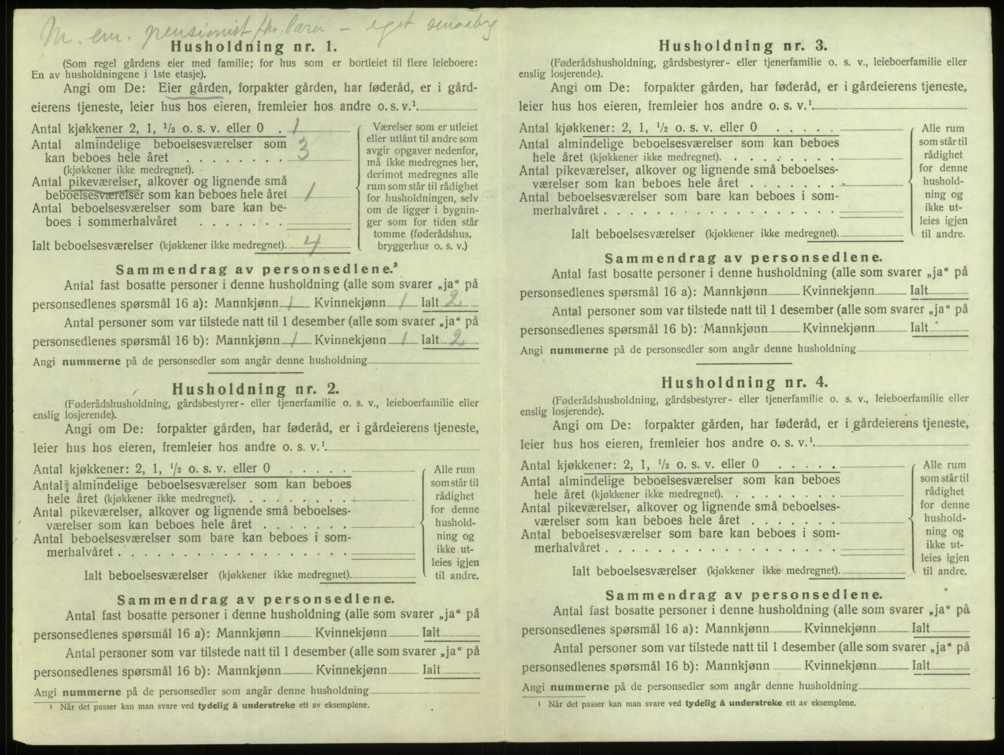 SAB, Folketelling 1920 for 1261 Manger herred, 1920, s. 448