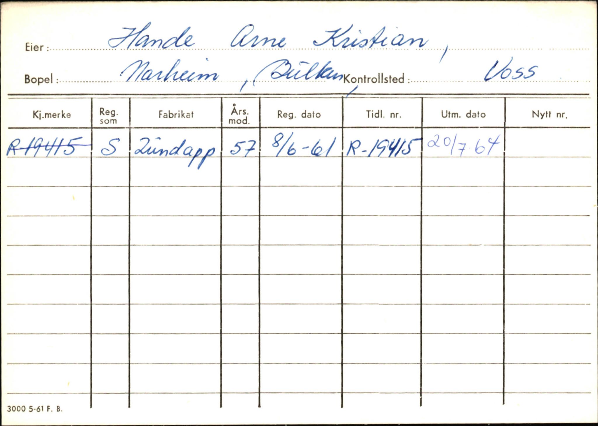 Statens vegvesen, Hordaland vegkontor, AV/SAB-A-5201/2/Ha/L0018: R-eierkort H, 1920-1971, s. 711