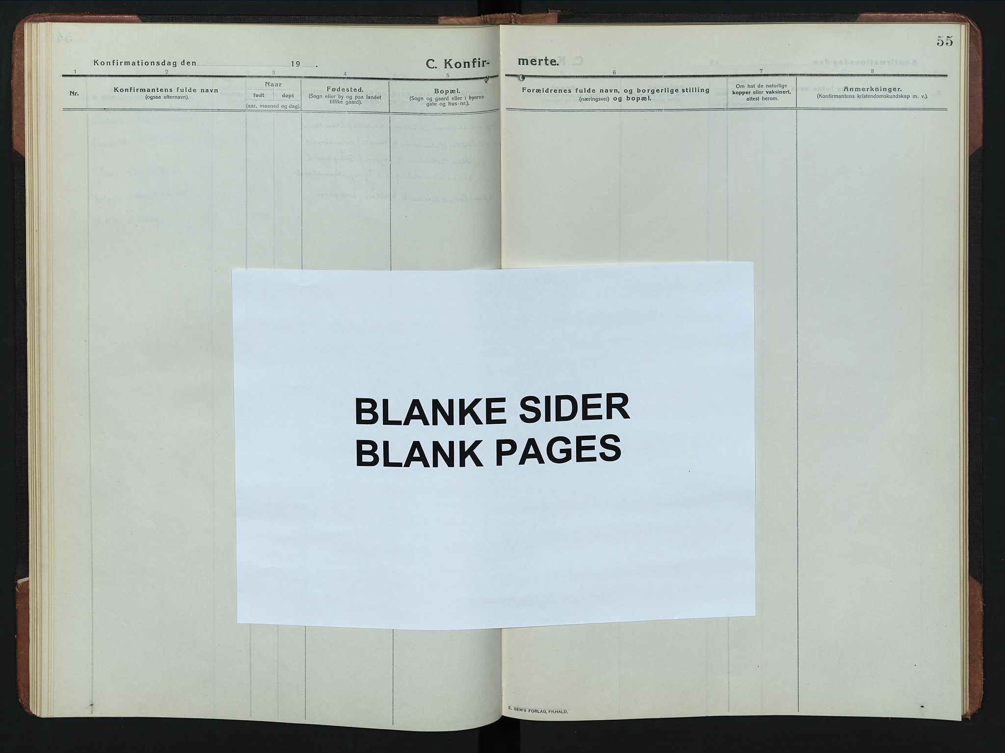 Rendalen prestekontor, AV/SAH-PREST-054/H/Ha/Hab/L0008: Klokkerbok nr. 8, 1914-1948, s. 55
