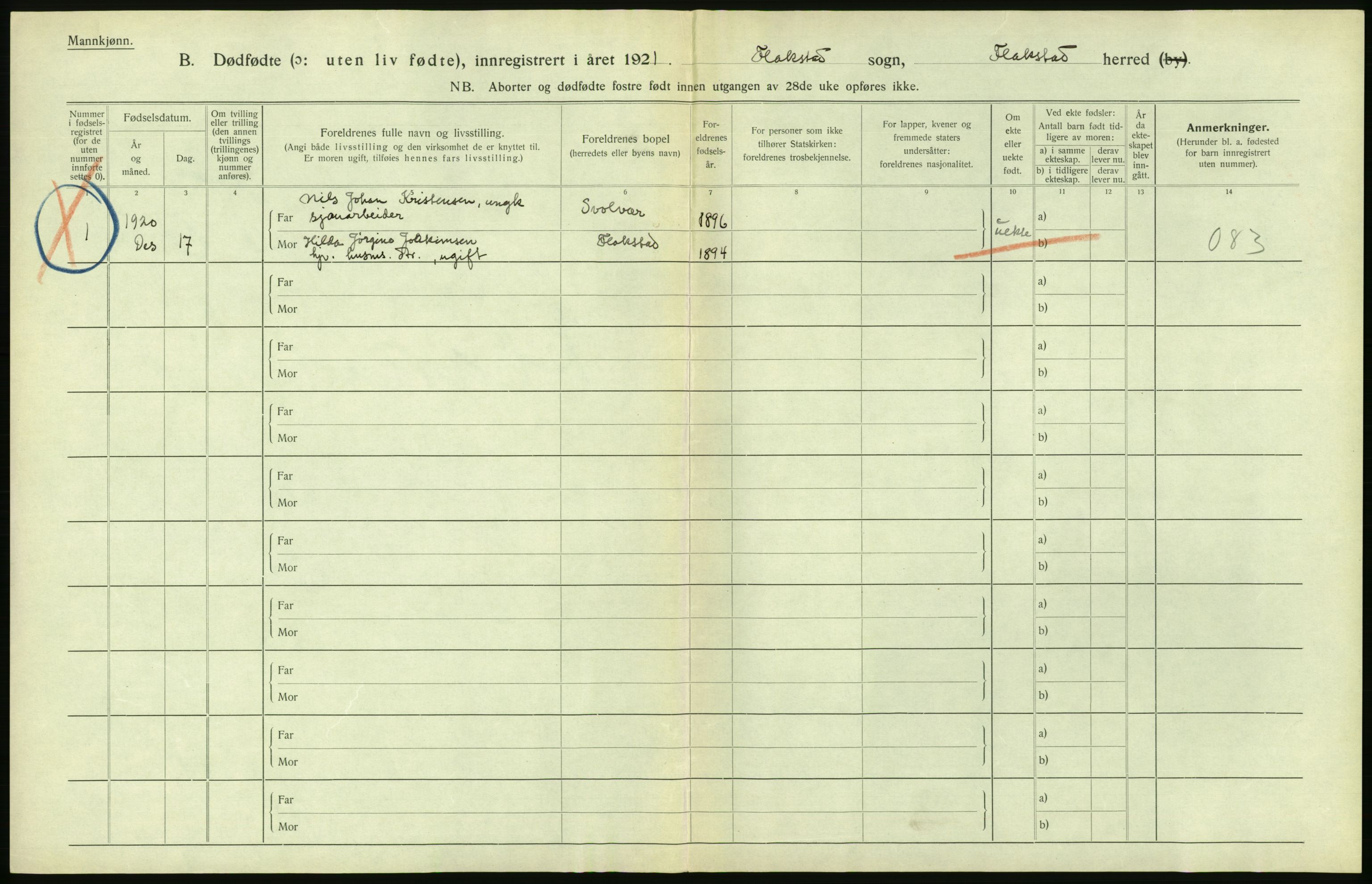 Statistisk sentralbyrå, Sosiodemografiske emner, Befolkning, AV/RA-S-2228/D/Df/Dfc/Dfca/L0050: Nordland fylke: Levendefødte menn og kvinner. Byer. Samt gifte, dødfødte. Bygder og byer., 1921, s. 470