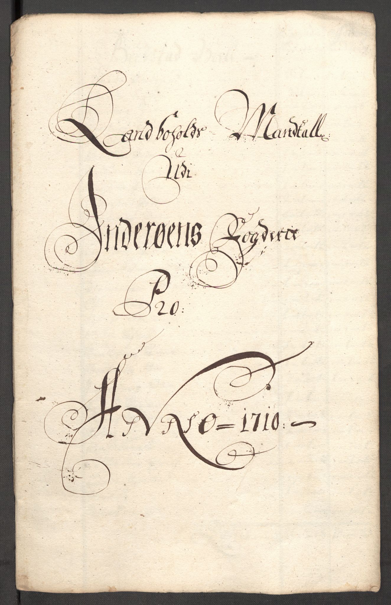 Rentekammeret inntil 1814, Reviderte regnskaper, Fogderegnskap, AV/RA-EA-4092/R63/L4318: Fogderegnskap Inderøy, 1710, s. 156