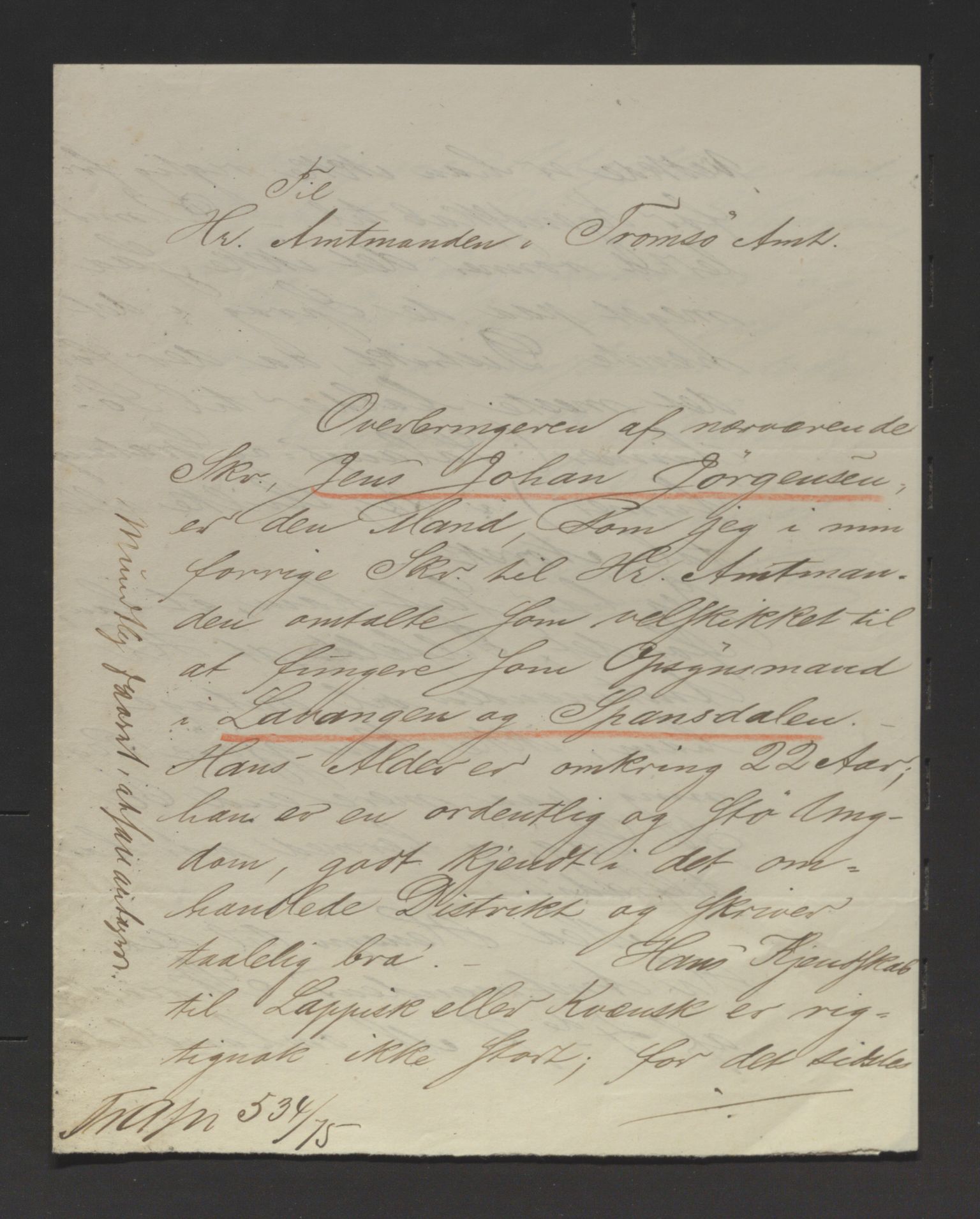 Fylkesmannen i Troms, AV/SATØ-S-0001/A7.46/L2460/0001: Samiske saker / Lappevesenet - årsberetninger, 1867-1877, s. 420