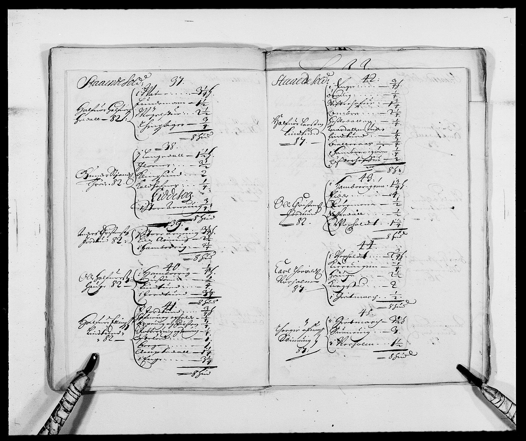 Rentekammeret inntil 1814, Reviderte regnskaper, Fogderegnskap, AV/RA-EA-4092/R39/L2309: Fogderegnskap Nedenes, 1684-1689, s. 36